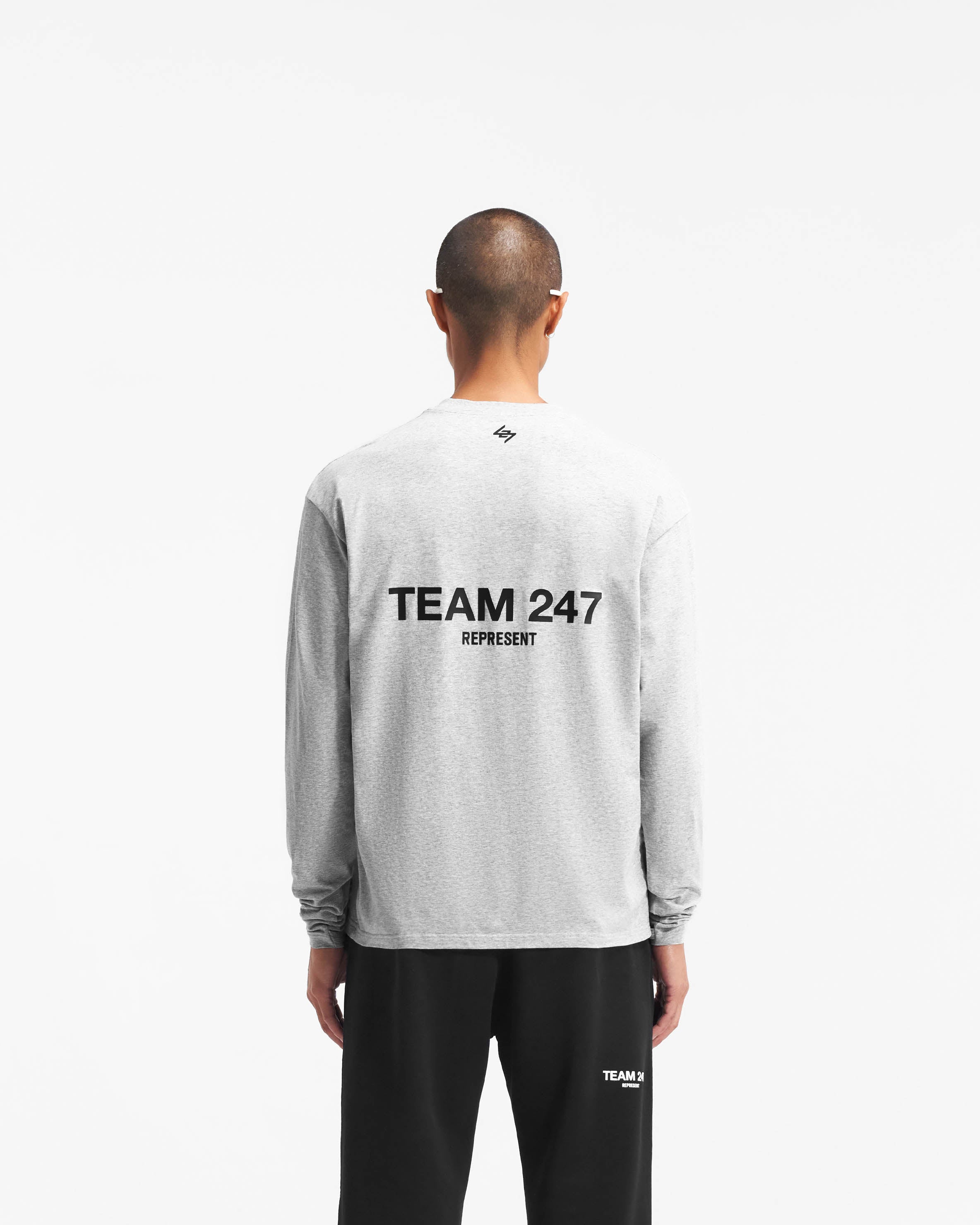 Team 247 Long Sleeve T-Shirt | Ash Grey | REPRESENT CLO