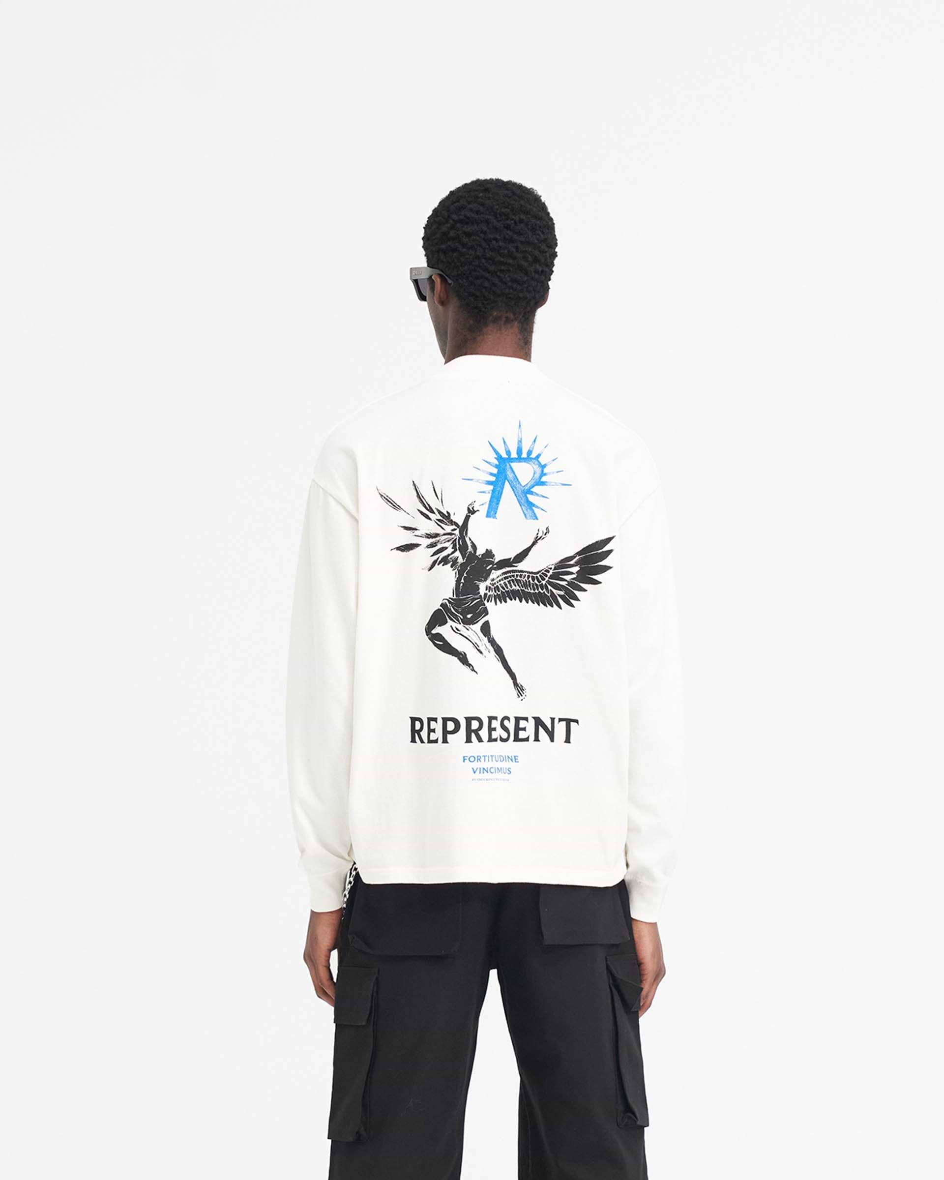 Icarus Long Sleeve T-Shirt - Flat White