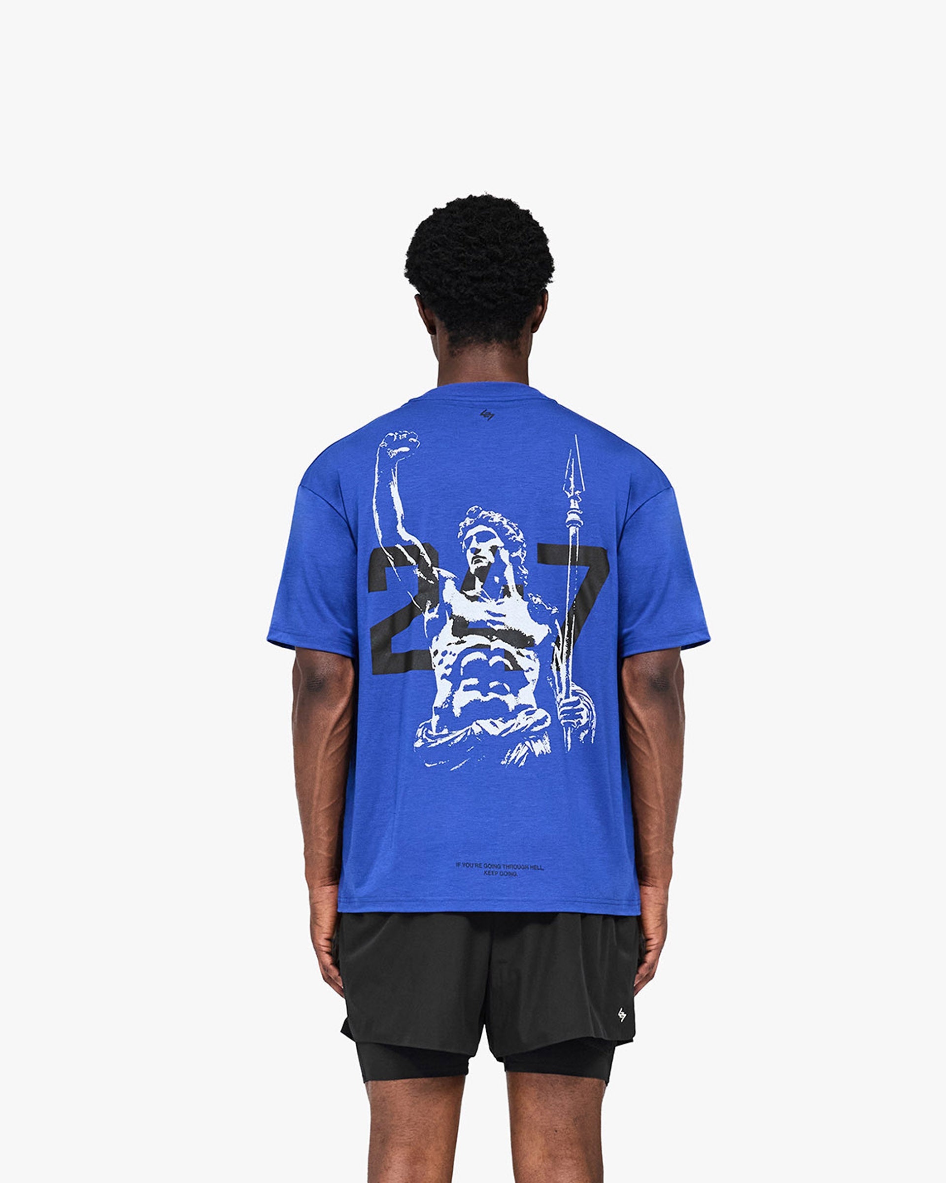 洋楽 TE: What You Represent? 247 Stockholm Oversized T-Shirt Blue | Performance Tee | REPRESENT