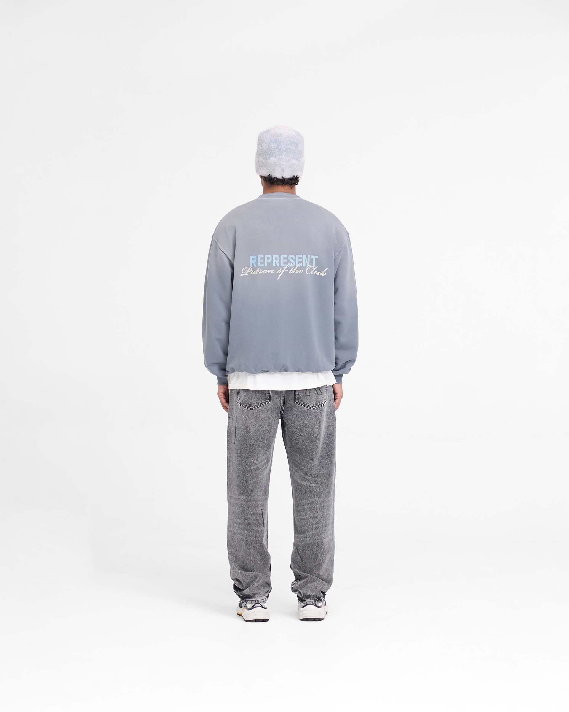 スウェット・トレーナー REPRESENT Patron of the club washed cotton sweatshirt Grigio Washed Grey Sweater | Patron of the Club | REPRESENT