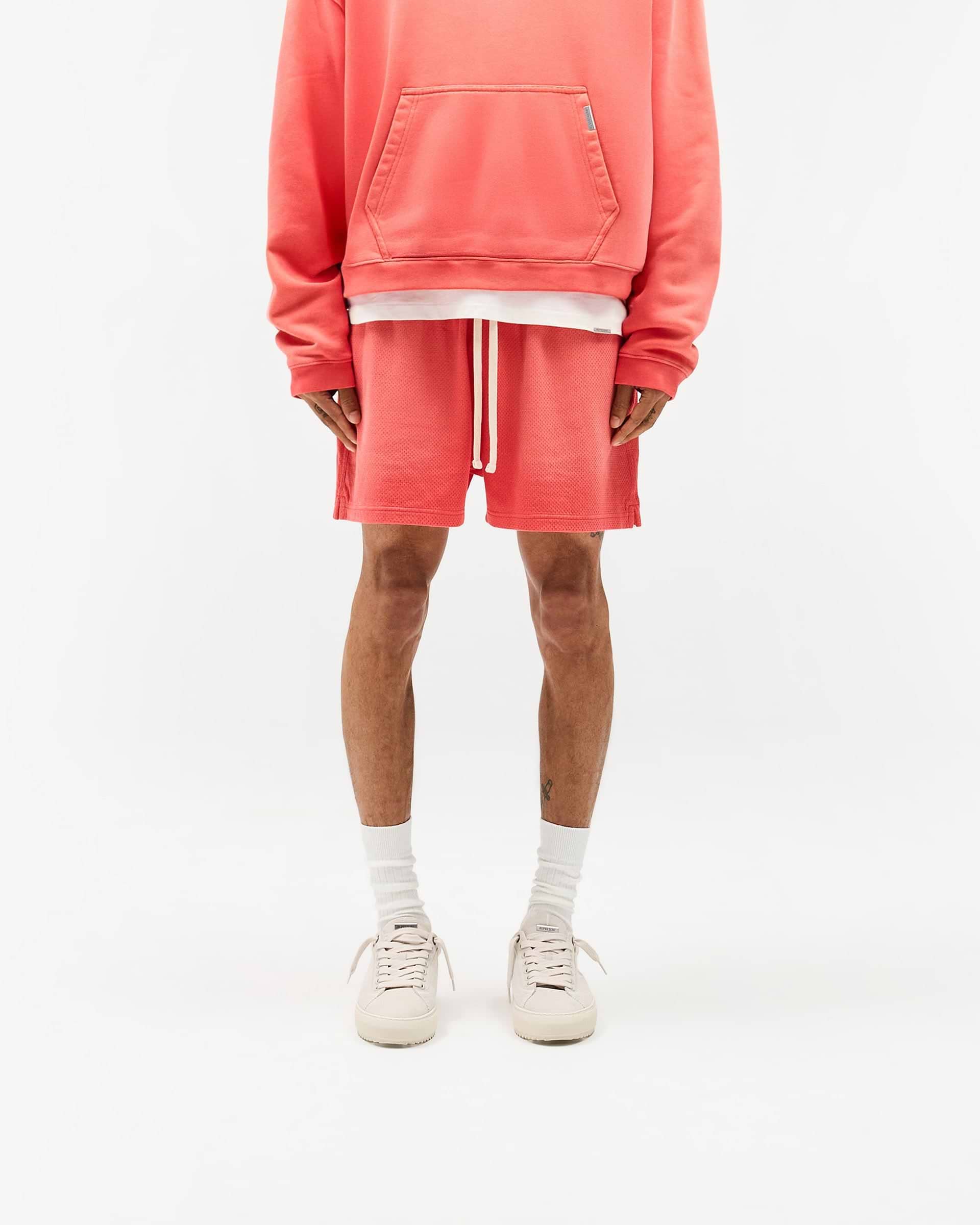 Initial Mesh Shorts - Vintage Red