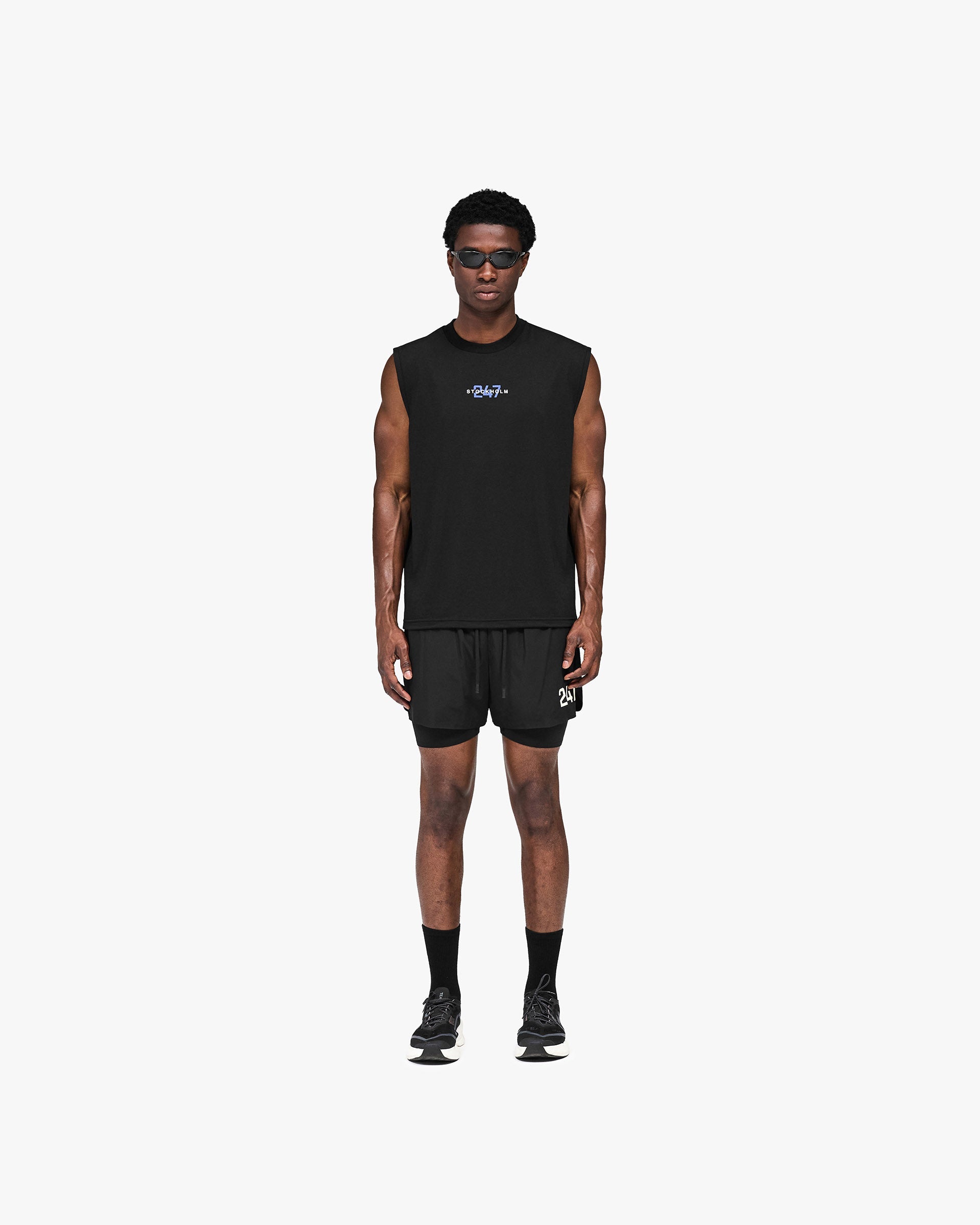 WAREHOUSE タンクトップ UK 12 247 Stockholm Oversized Tank Jet Black | Performance Tank | REPRESENT