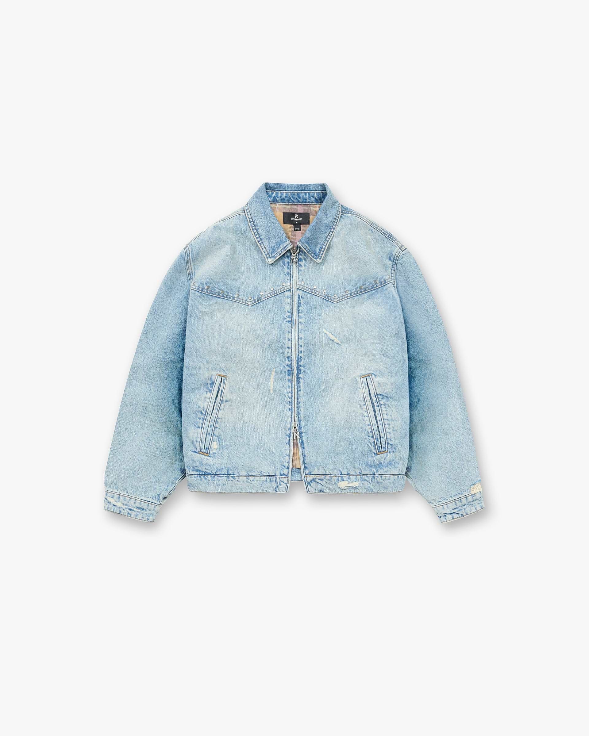 Represent X Guns N' Roses Denim Jacket - Light Vintage Blue