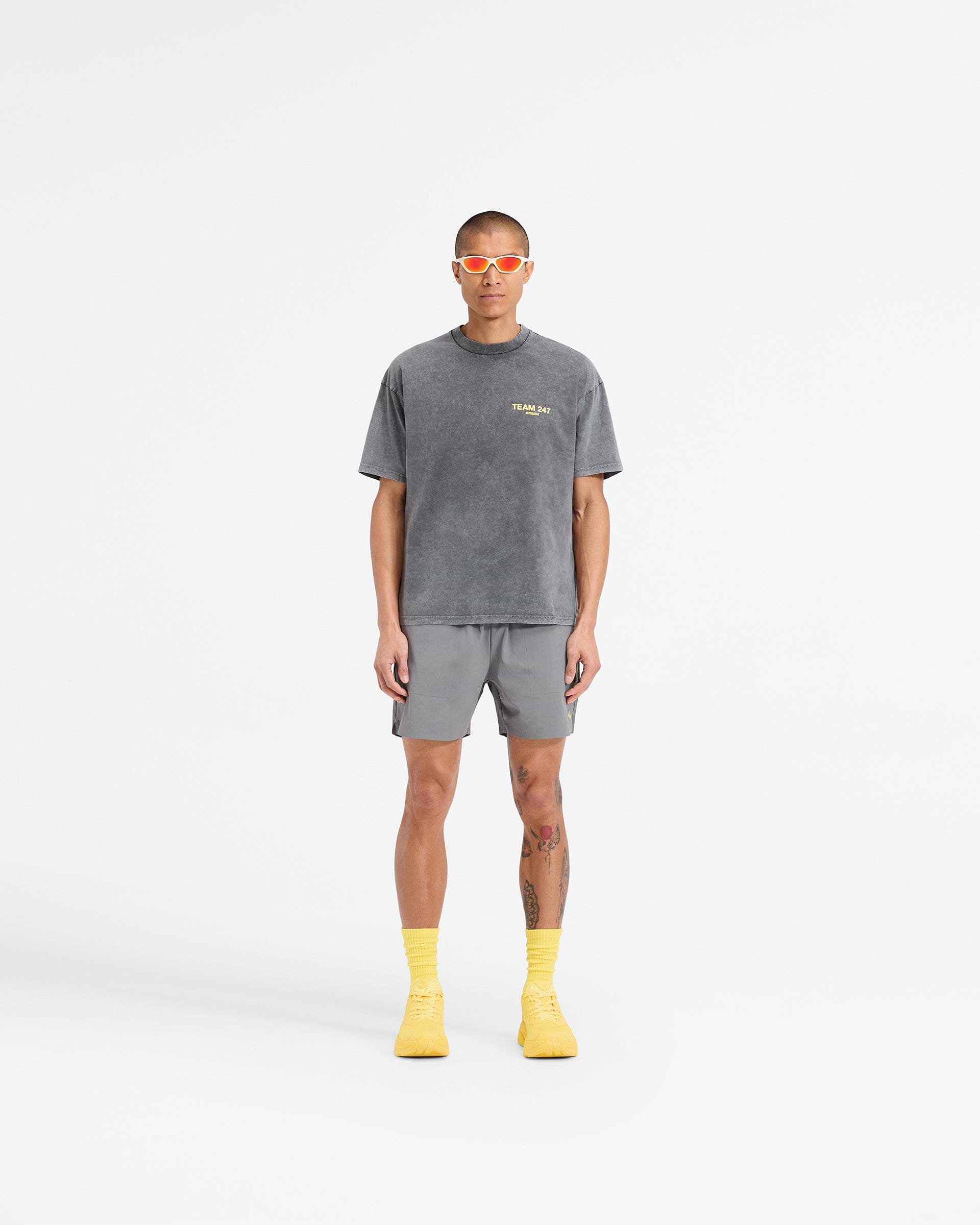Team 247 Oversized T-Shirt - Pewter Lemon | REPRESENT
