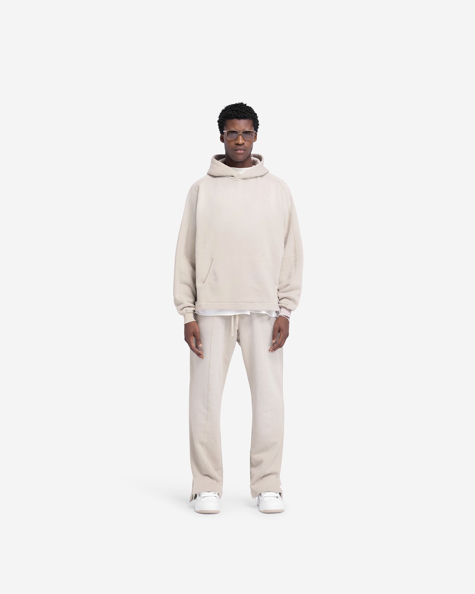 Stepped Hem Sweatpants - Oat