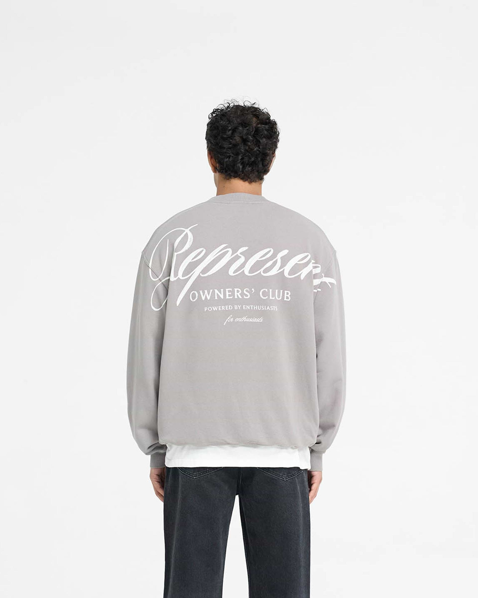 Represent Owners Club Script Sweater - Slate