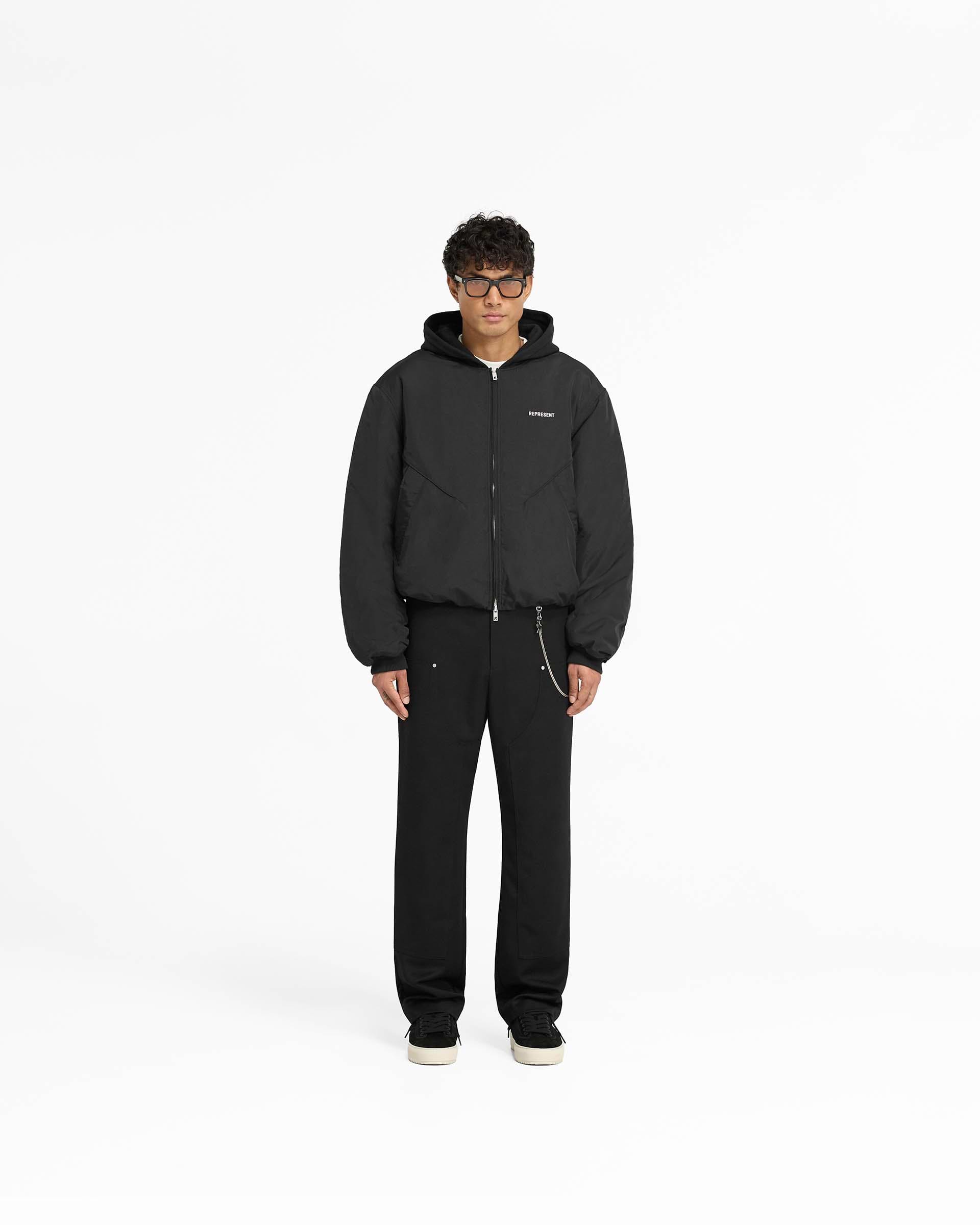 Jersey Hood Bomber | Black | REPRESENT