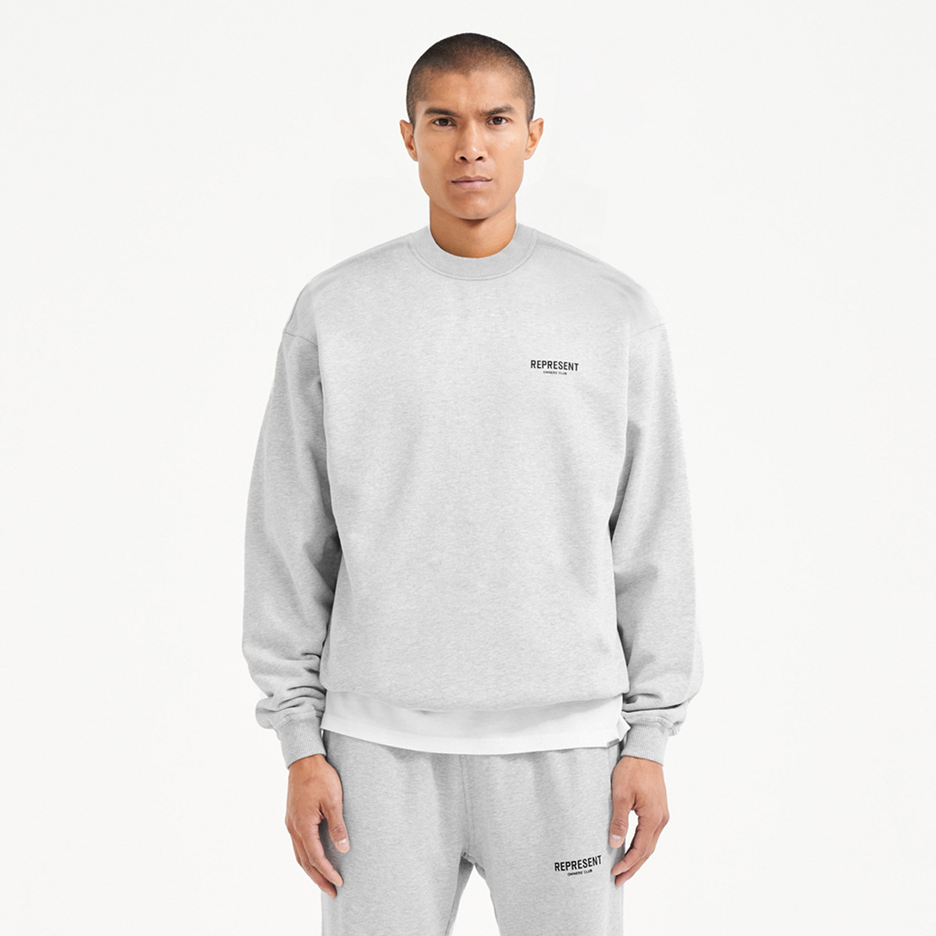 Represent Owners Club Sweater - Ash Grey