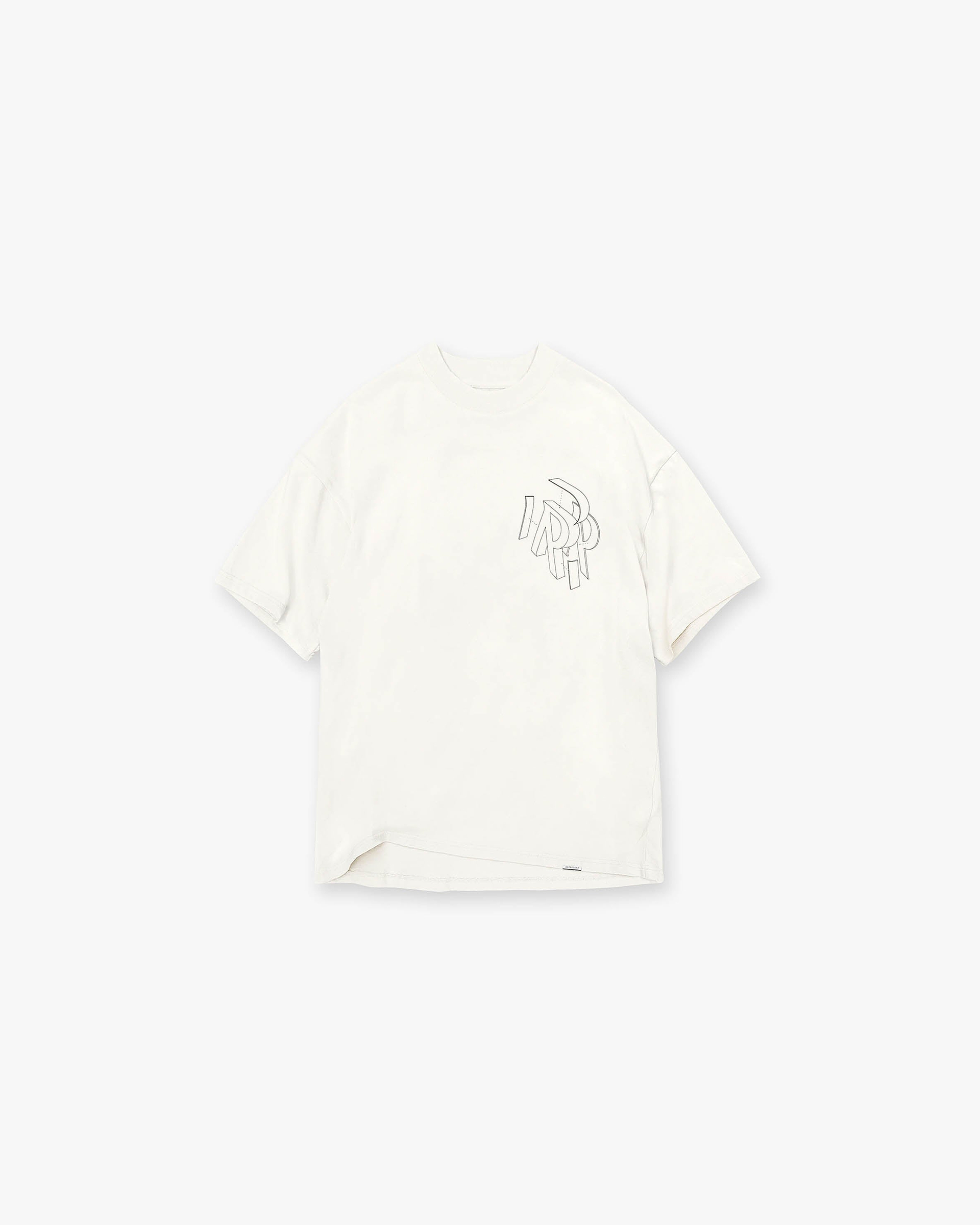 Initial Assembly Outline T-Shirt - Flat White