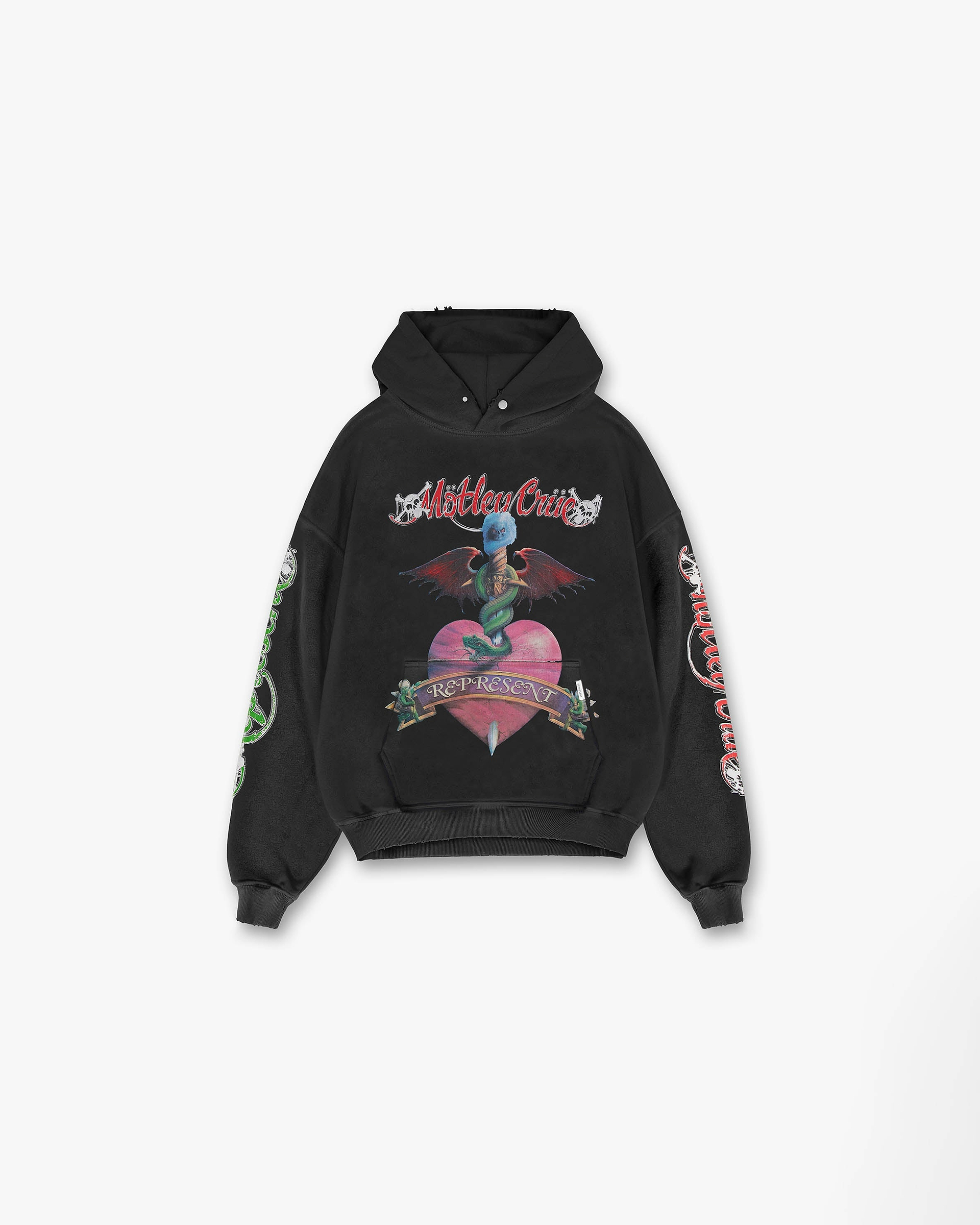 Represent x Mötley Crüe™️ Without You Hoodie - Aged Black