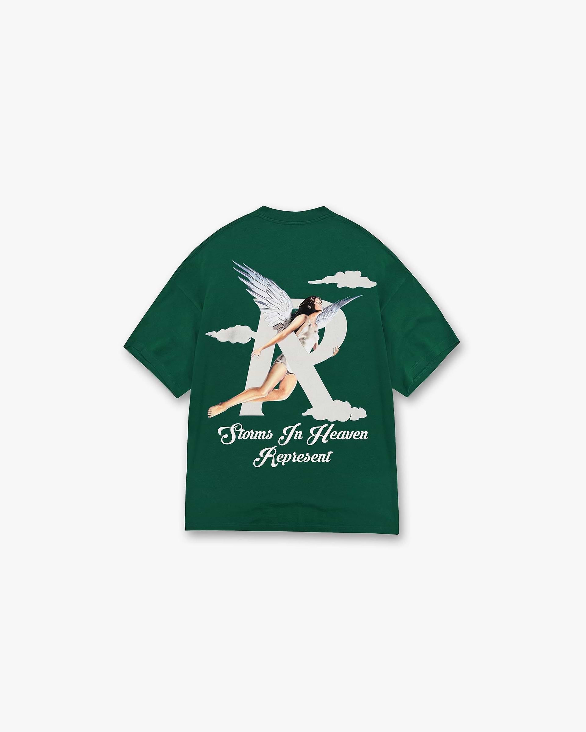 Storms In Heaven T-Shirt | Racing Green T-Shirts SS23 | Represent Clo
