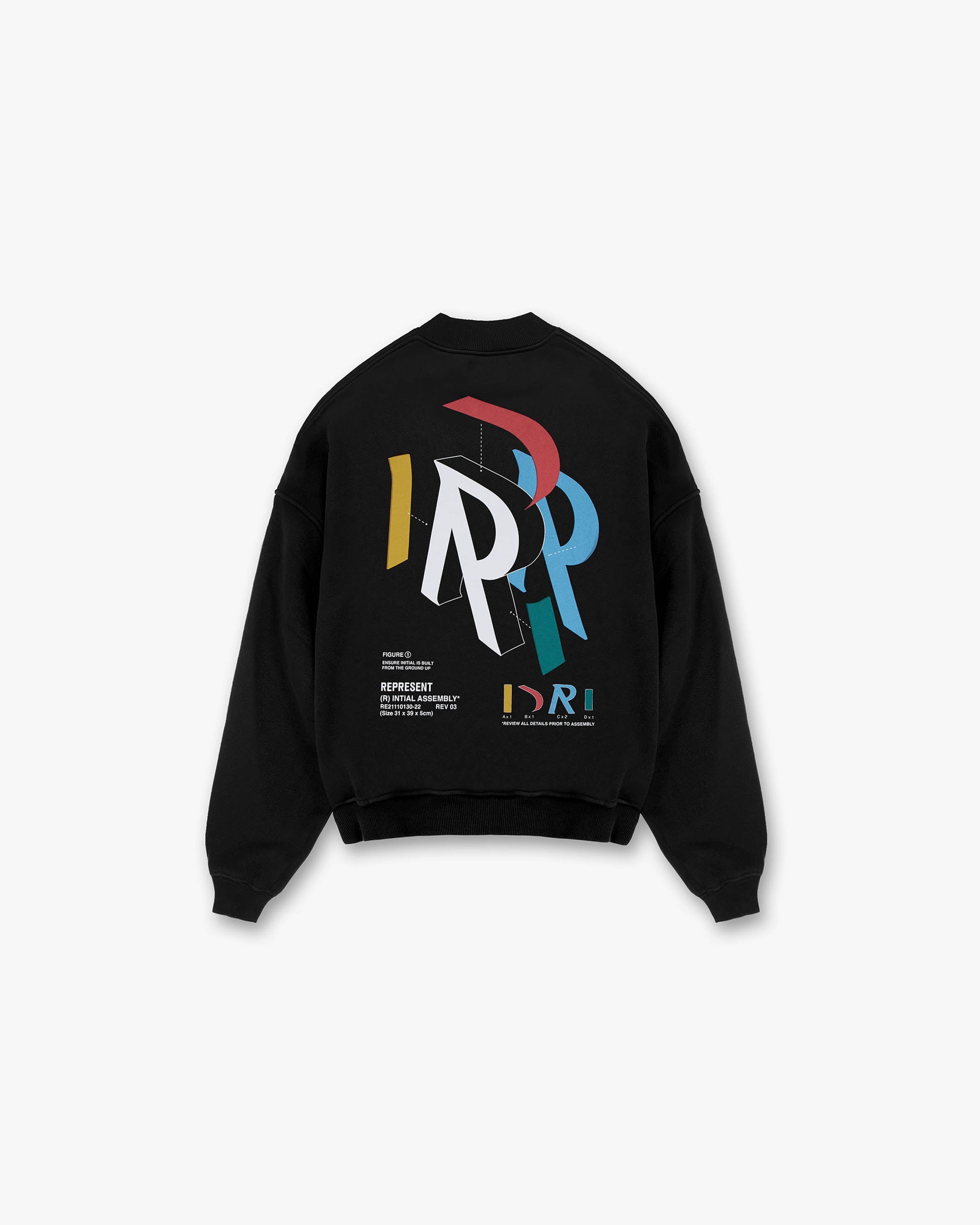 Initial Assembly Sweater | Black Sweaters SS23 | Represent Clo