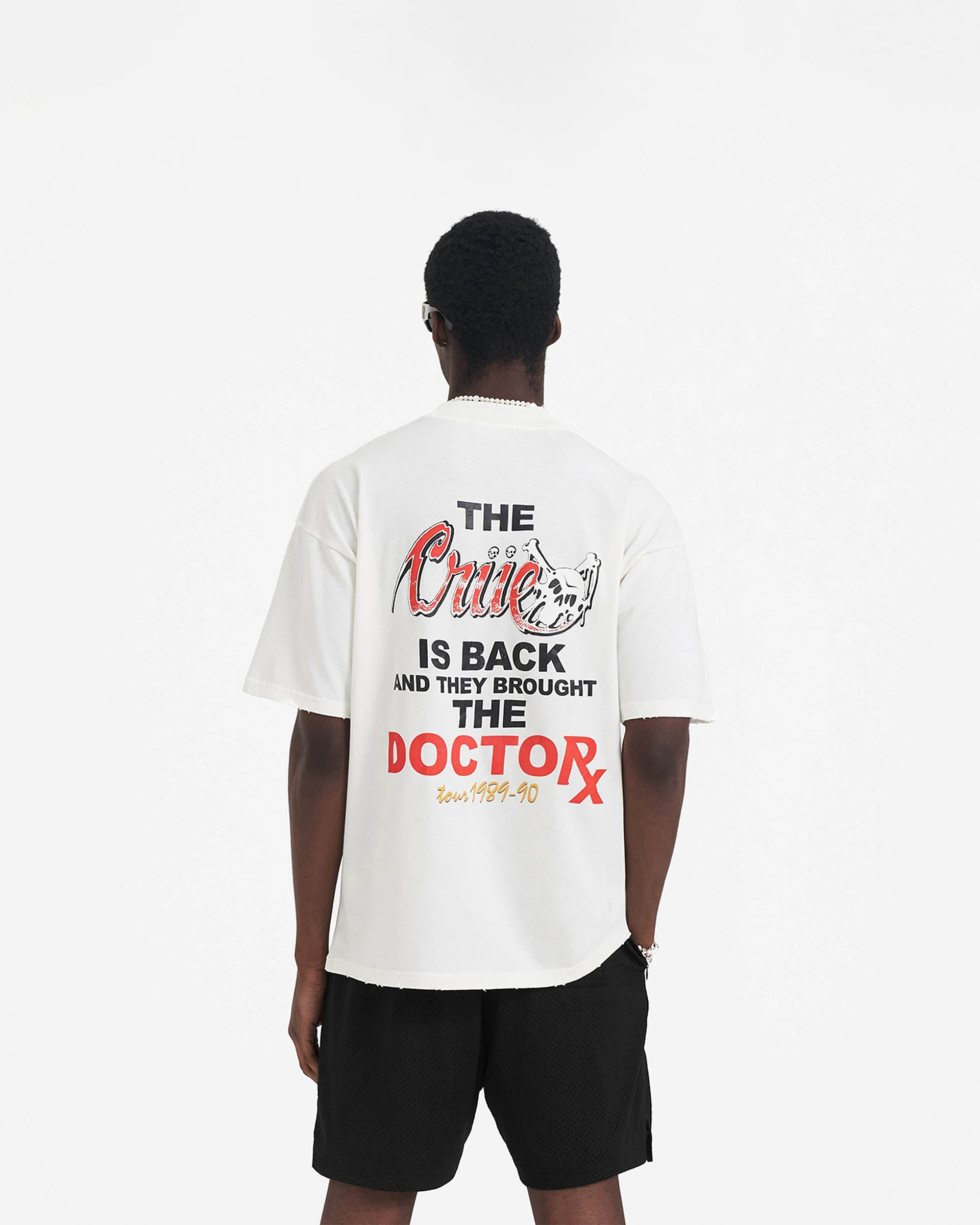 Represent x Mötley Crüe™️ Dr Feelgood T-Shirt - Flat White