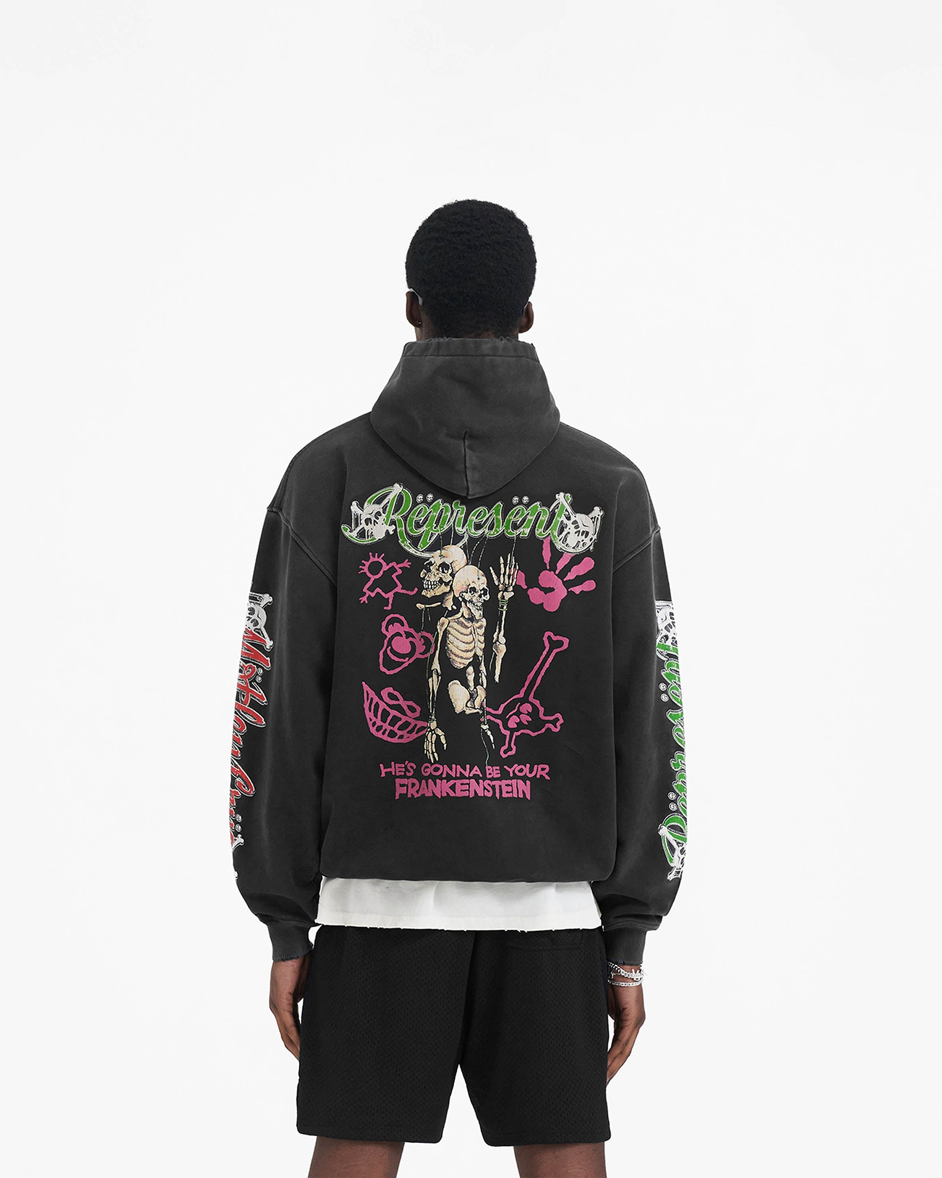Represent x Mötley Crüe™️ Without You Hoodie - Aged Black