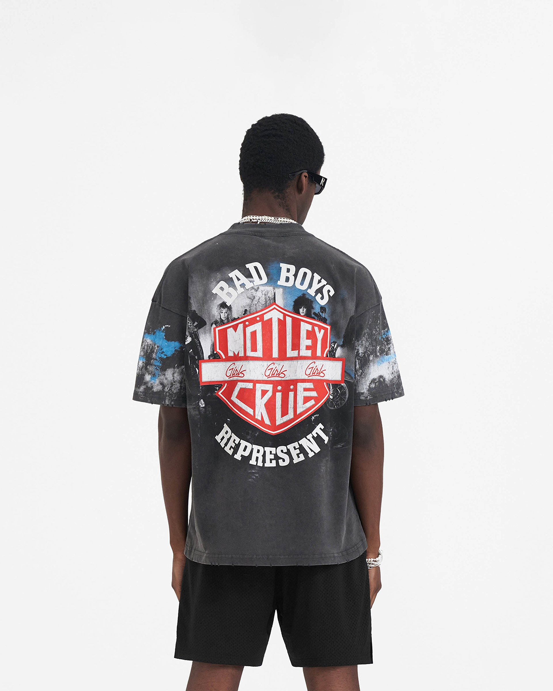 Represent x Mötley Crüe™️ Bad Boys T-Shirt - Vintage Grey