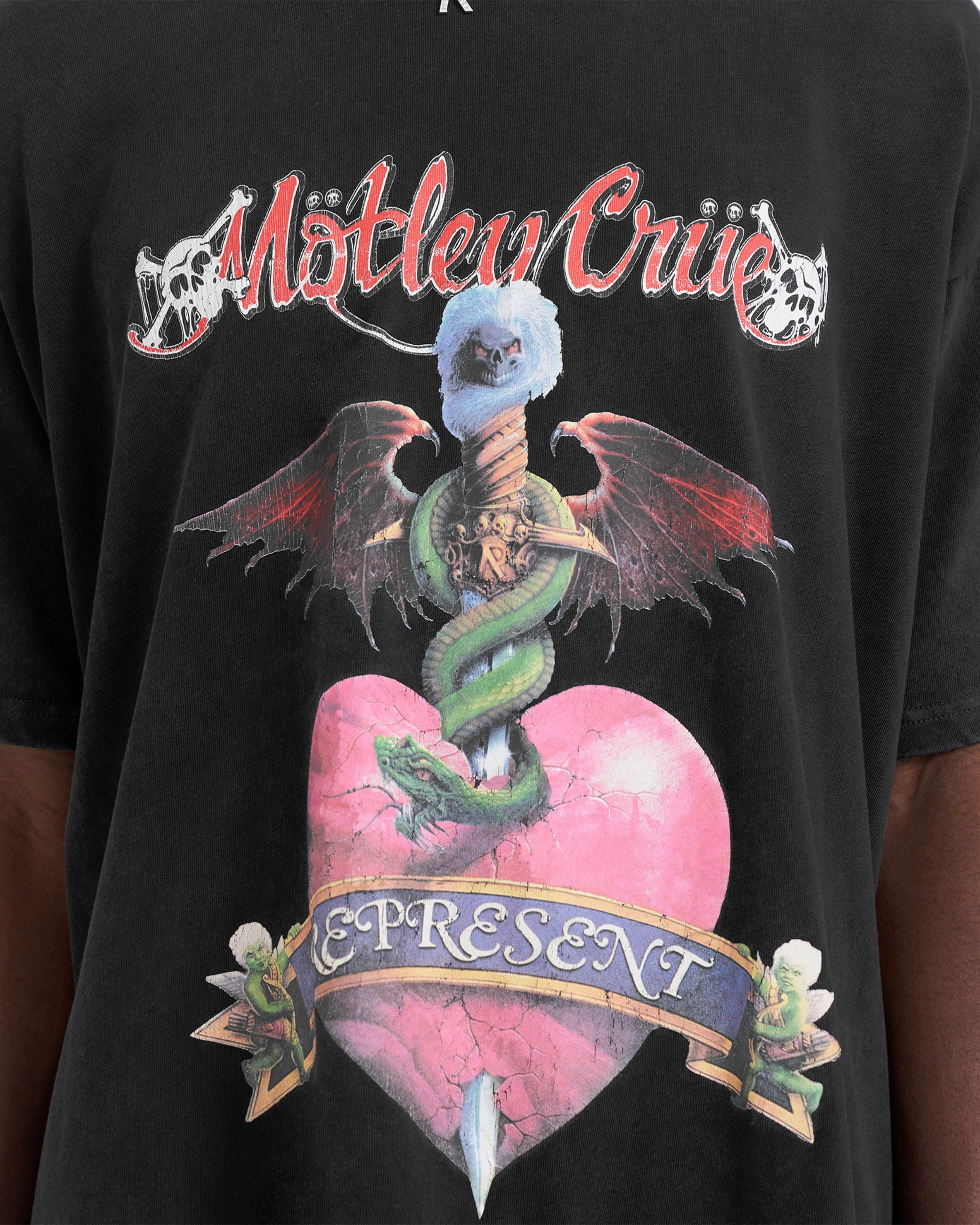 Mötley Crüe Without You T-Shirt | Aged Black | REPRESENT CLO