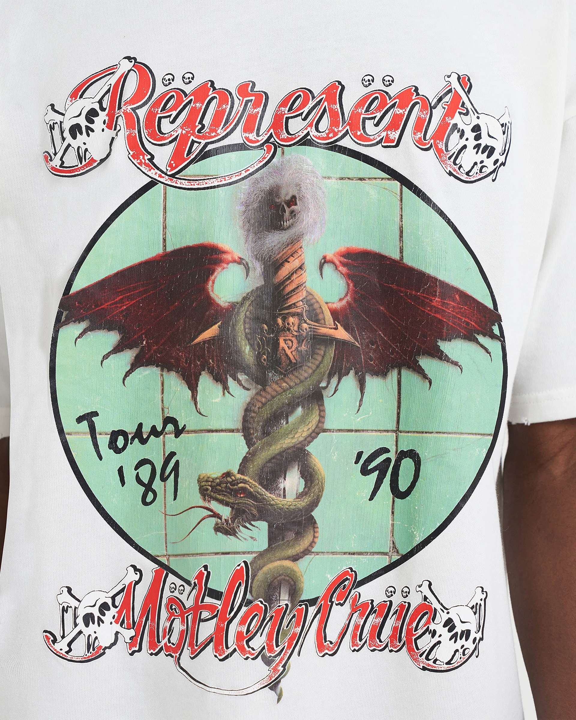 Represent x Mötley Crüe™️ Dr Feelgood T-Shirt - Flat White