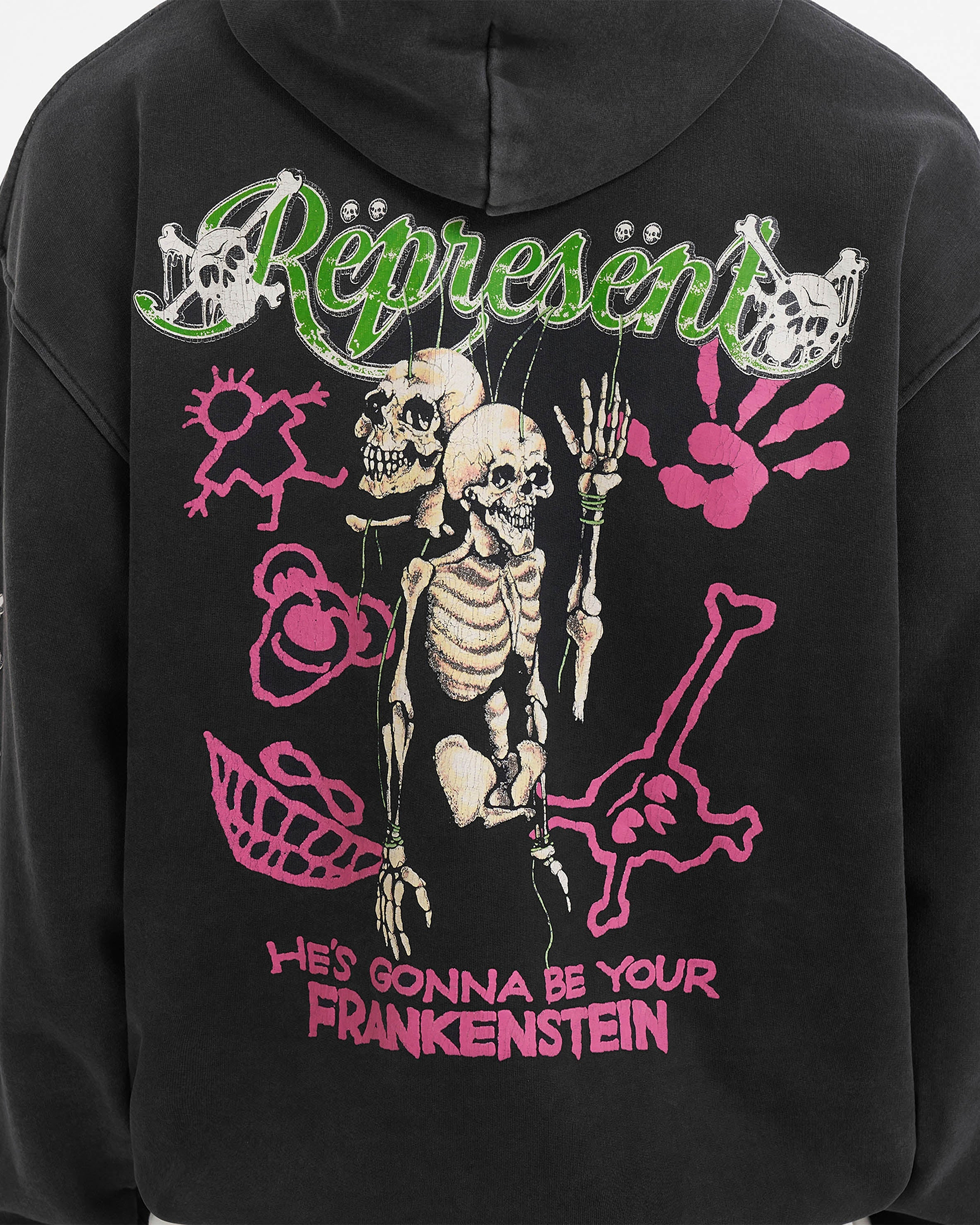 Represent x Mötley Crüe™️ Without You Hoodie - Aged Black