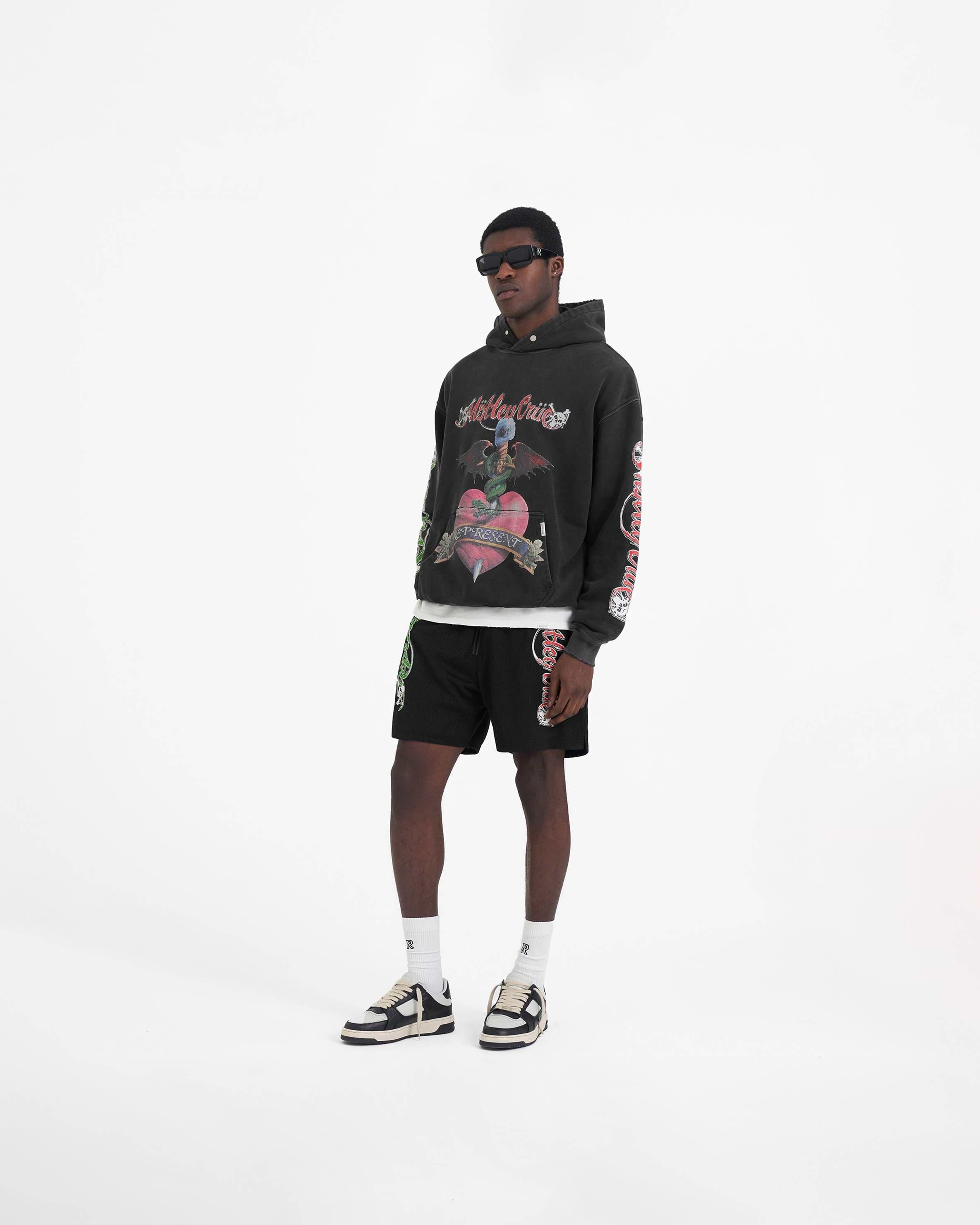 M tley Cr e Graphic Hoodie Aged Black REPRESENT CLO