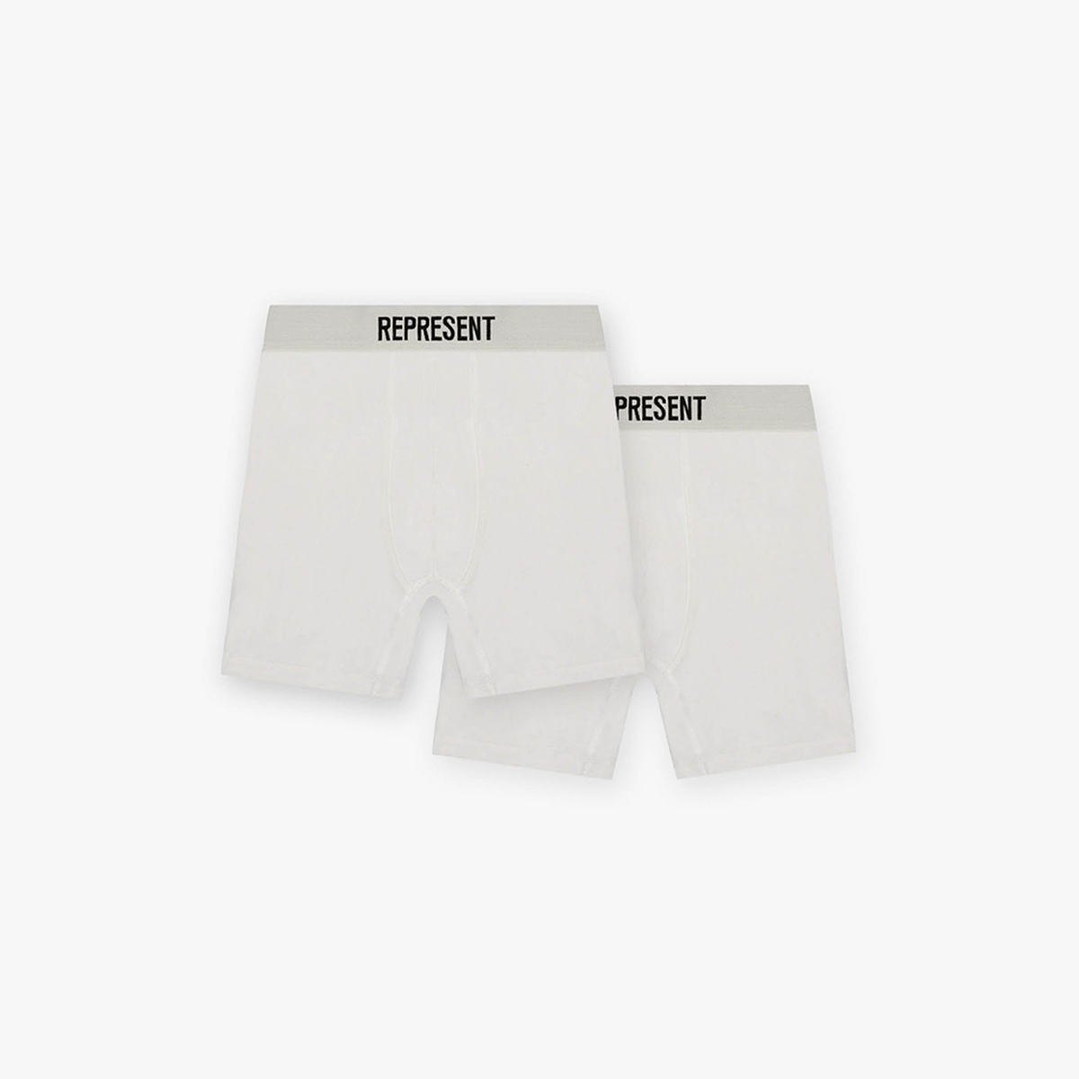 Flat White Boxers, 2 Pack