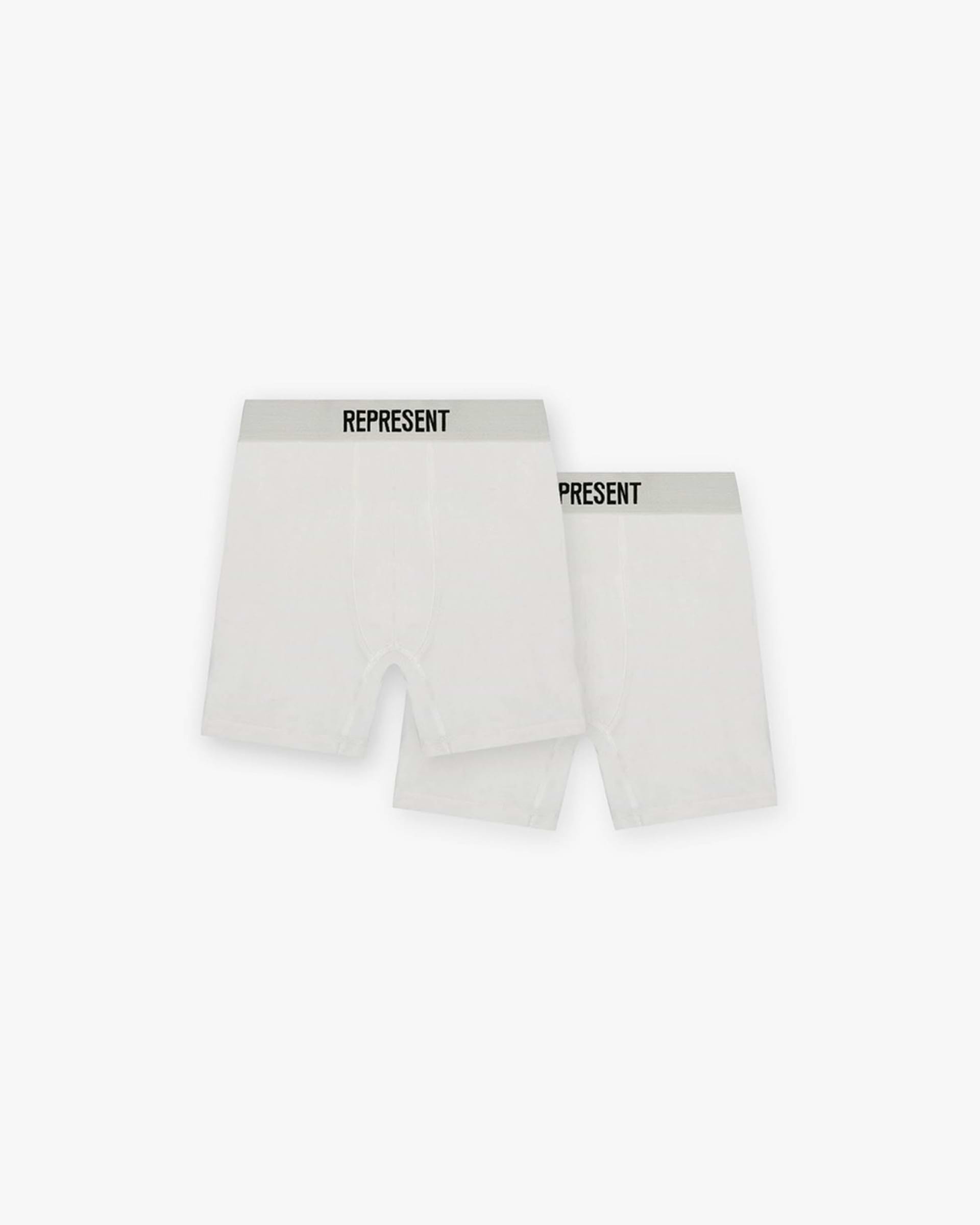 Represent Boxers 2 Pack | Flat White Accessories FW22 | Represent Clo