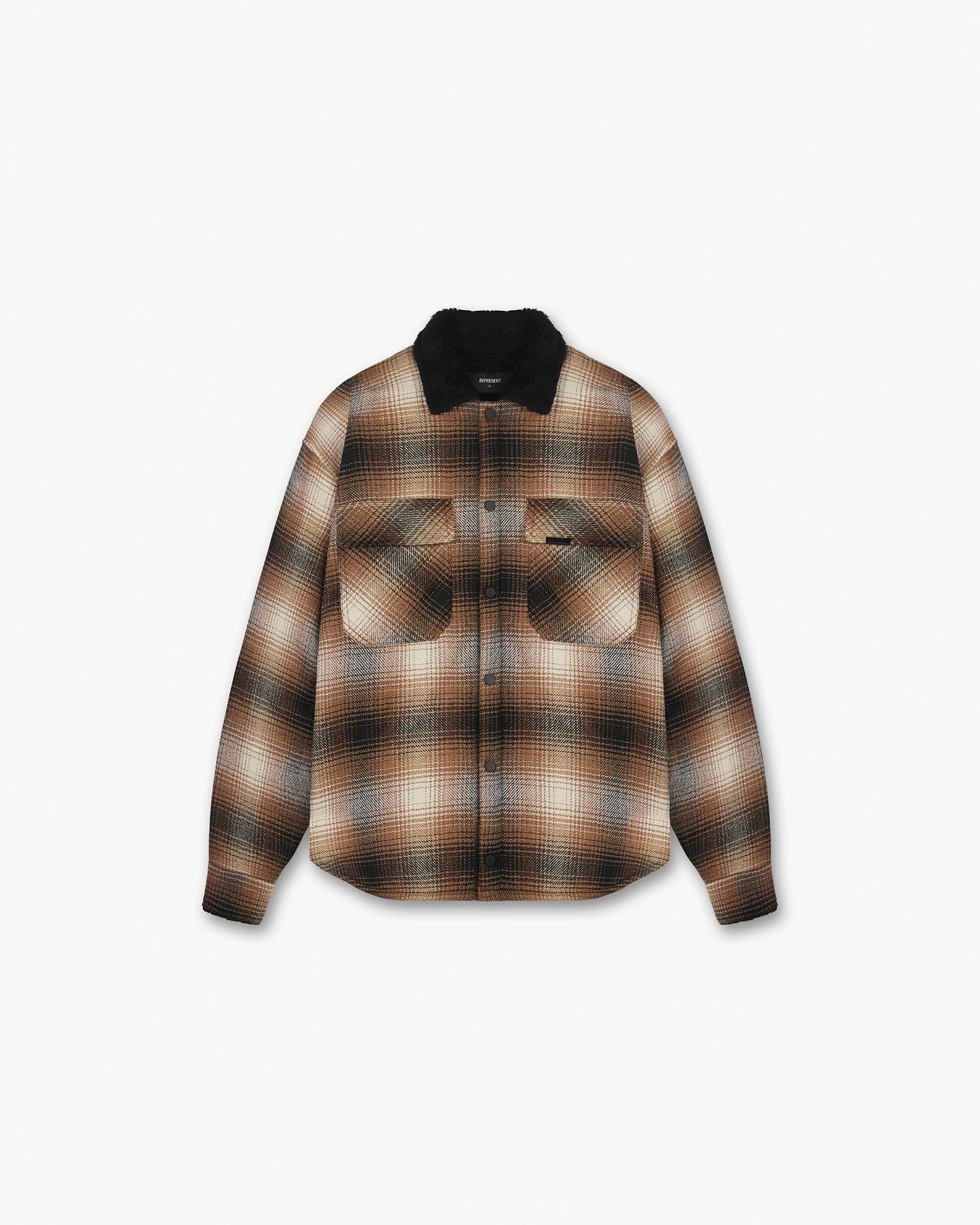 Sherpa Shirt | Brown Shirting PRE-SS21 | Represent Clo