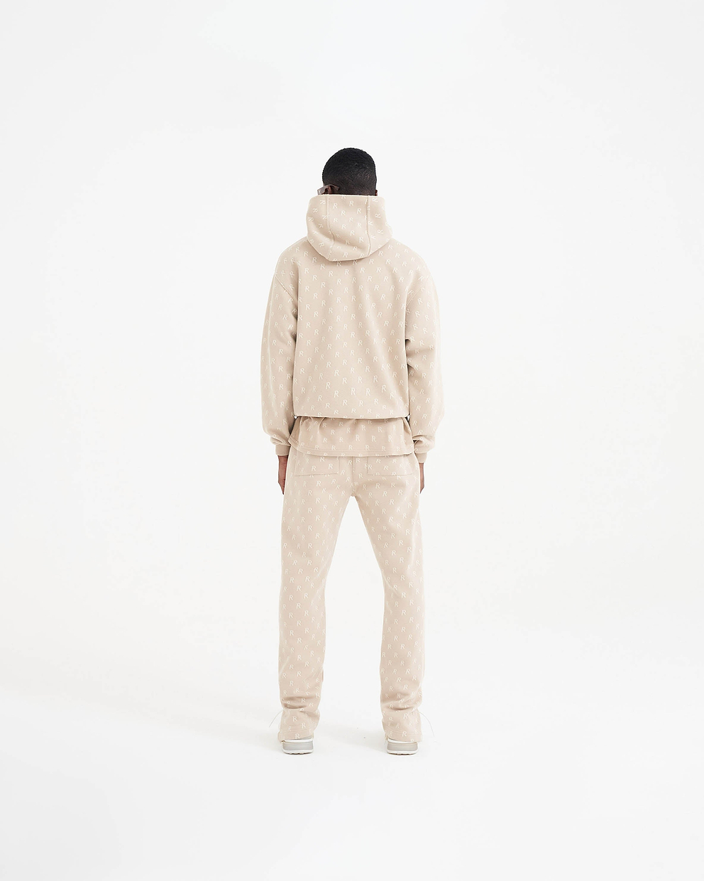 Intarsia Initial Sweatpant - Wheat