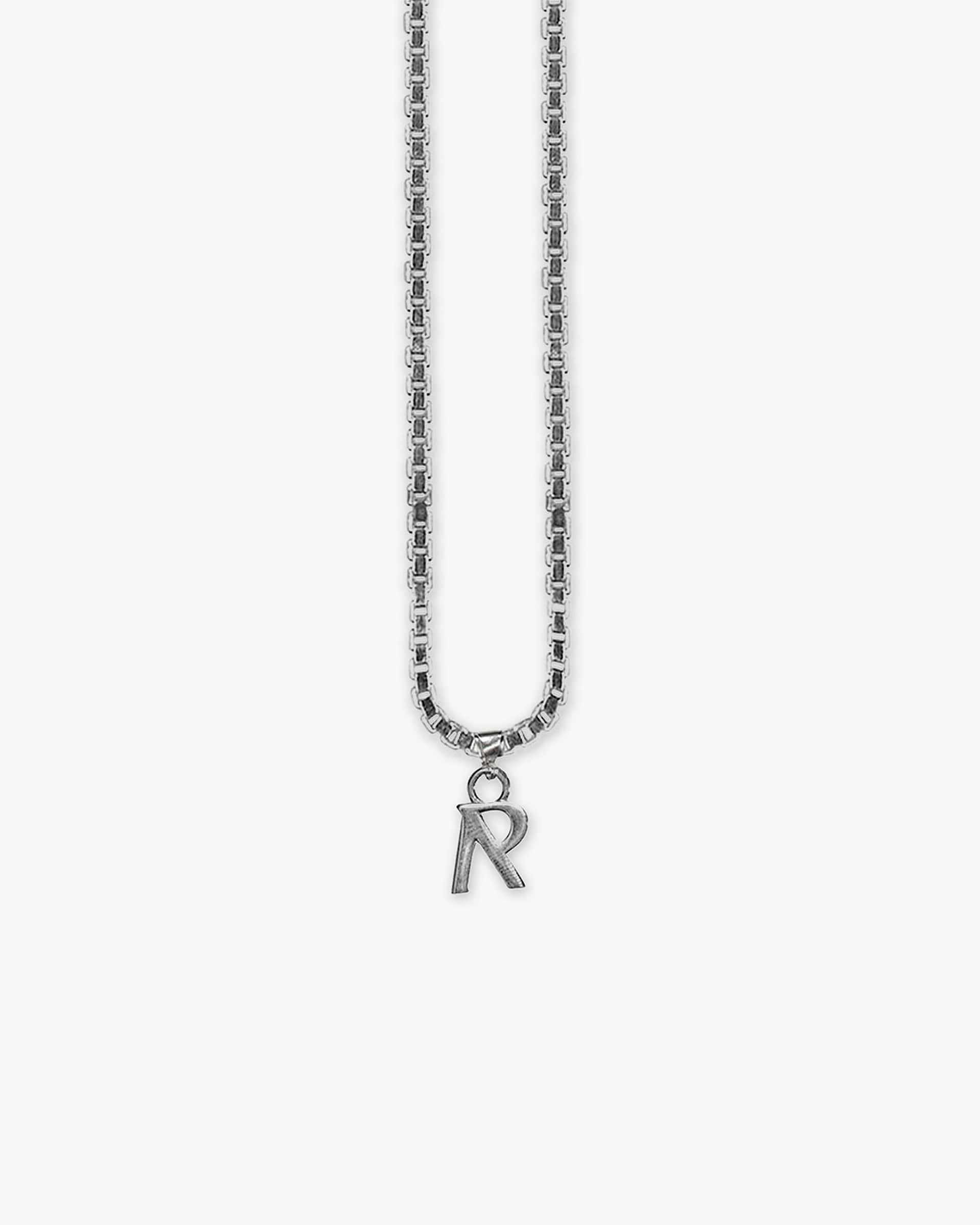 Initial Pendant | Brushed Silver Accessories FW22 | Represent Clo
