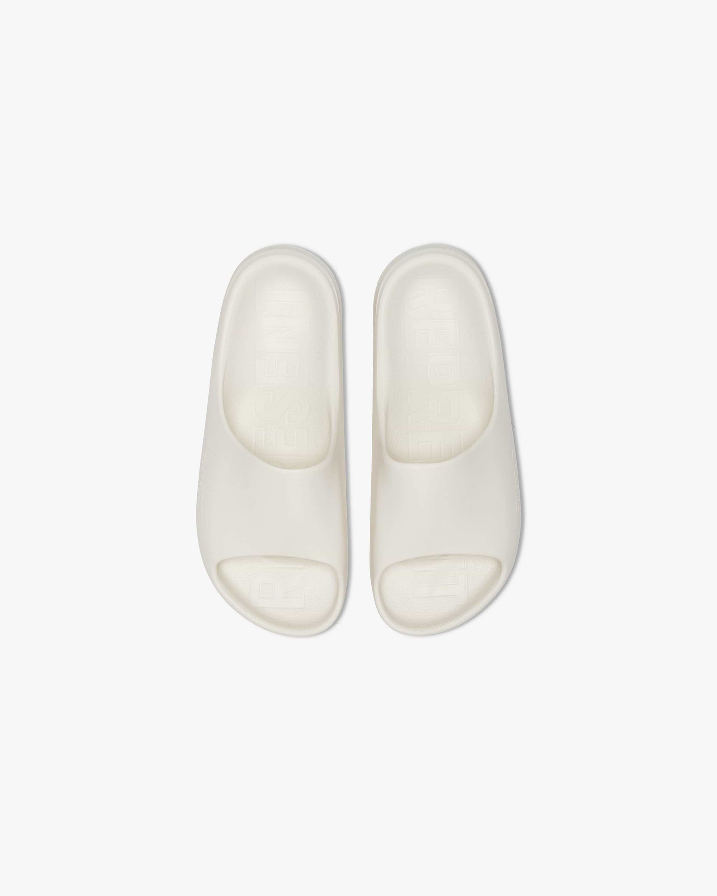 Sliders Flat White Footwear REPRESENT CLO