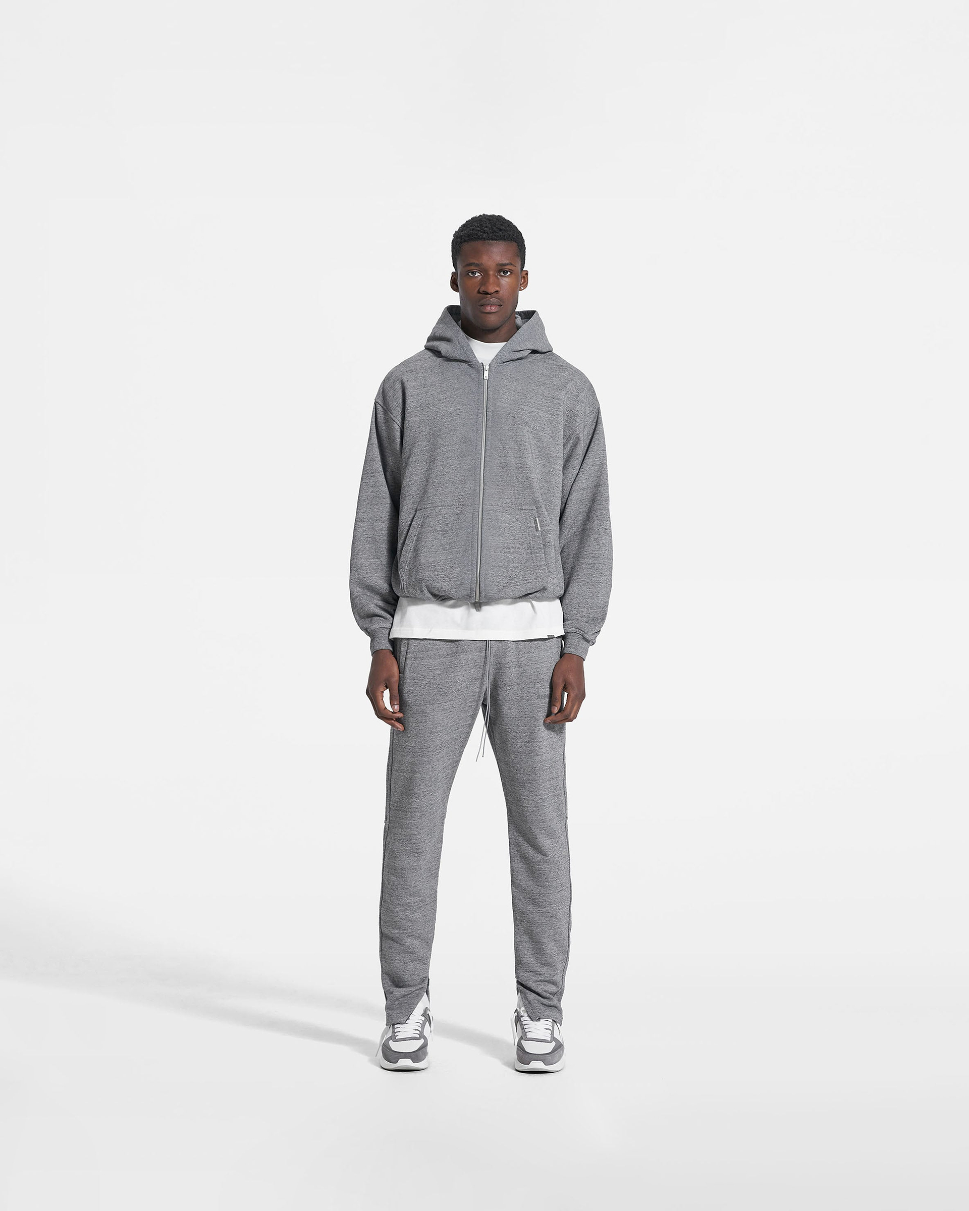 Blank Zip Hoodie - Slate