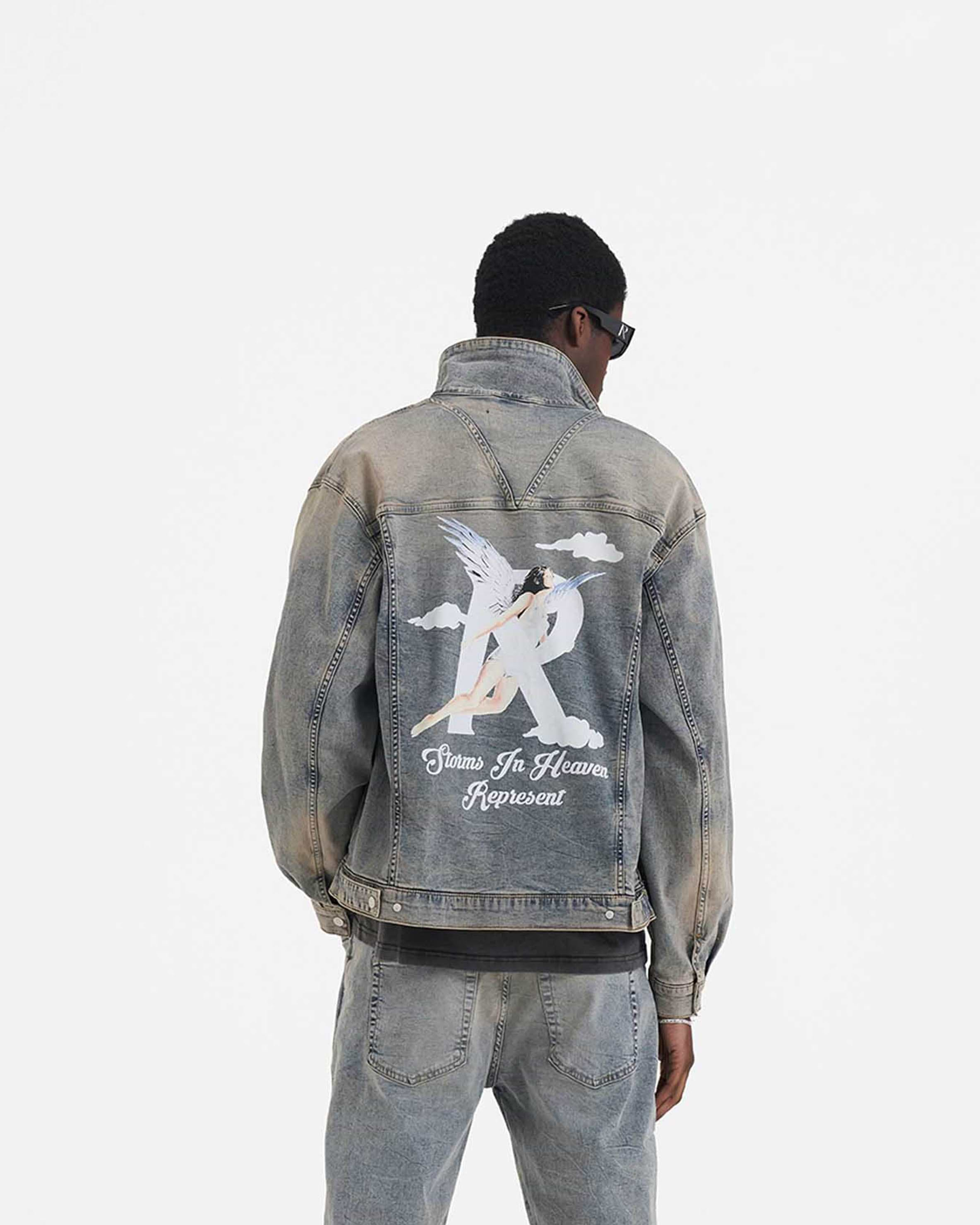 Storms in Heaven Denim Jacket | REPRESENT CLO