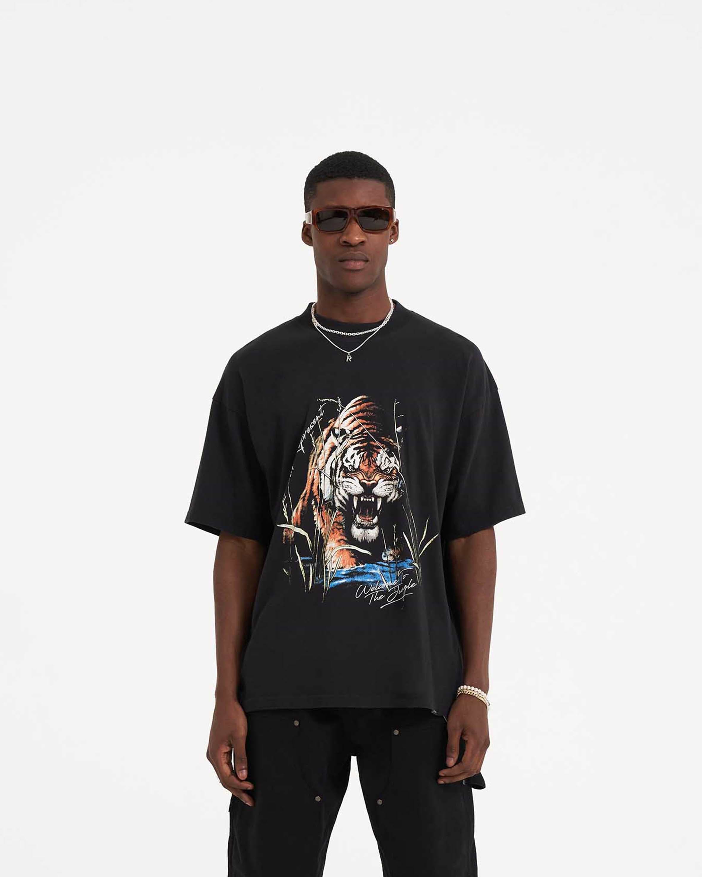 Welcome to the Jungle T Shirt Off Black REPRESENT CLO