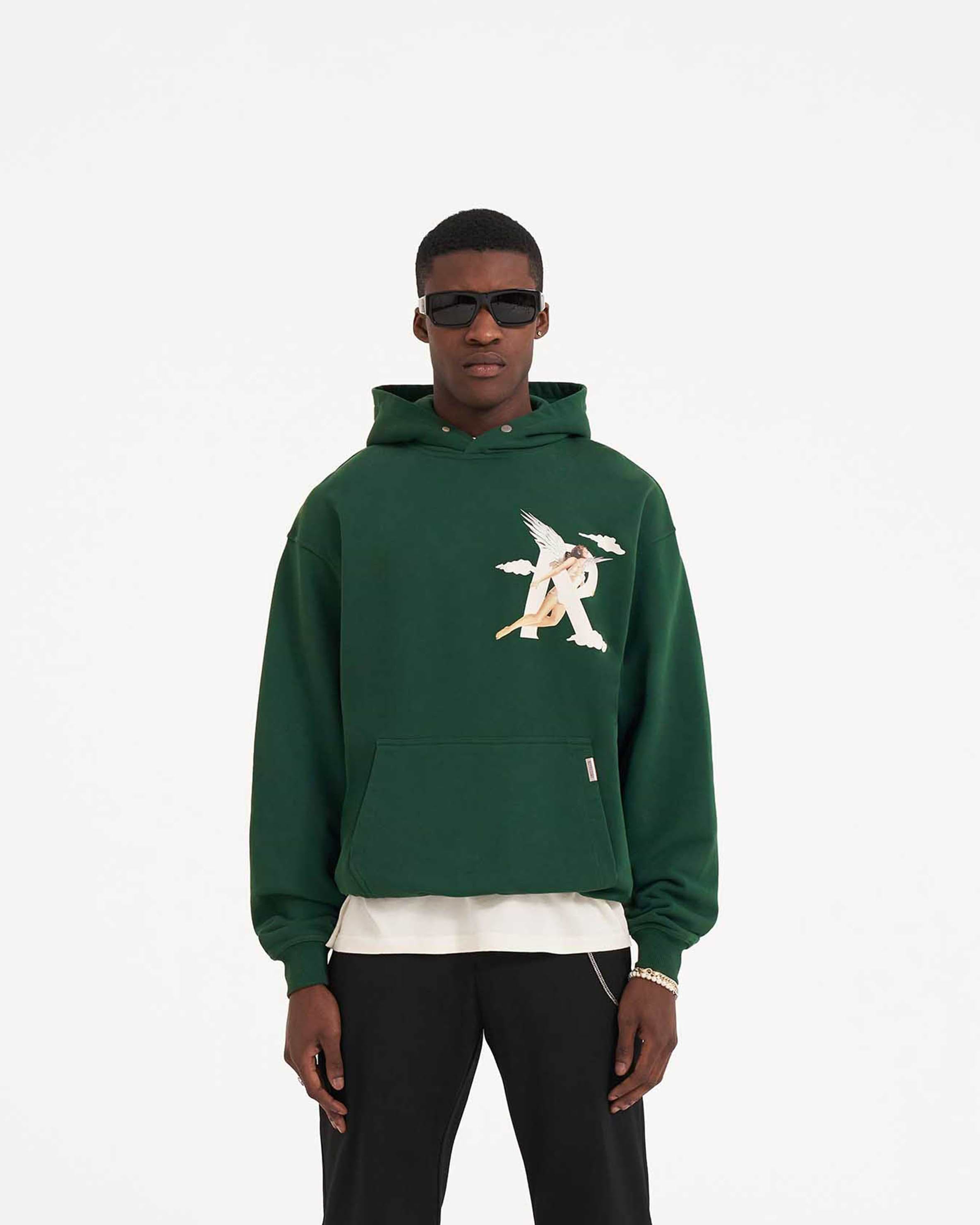 Storms in Heaven Hoodie Racing Green REPRESENT CLO
