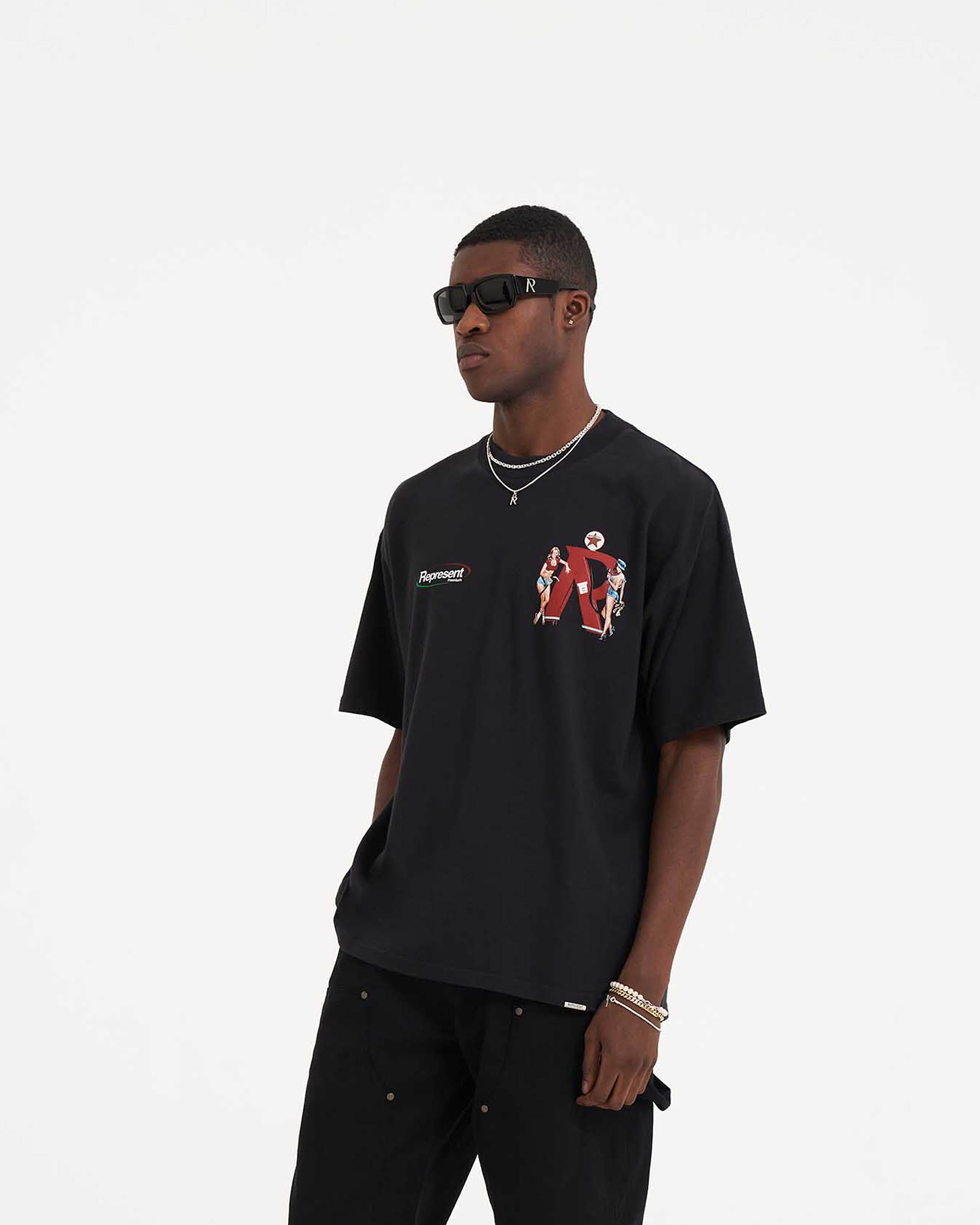 Represent Premium T-Shirt - Off Black