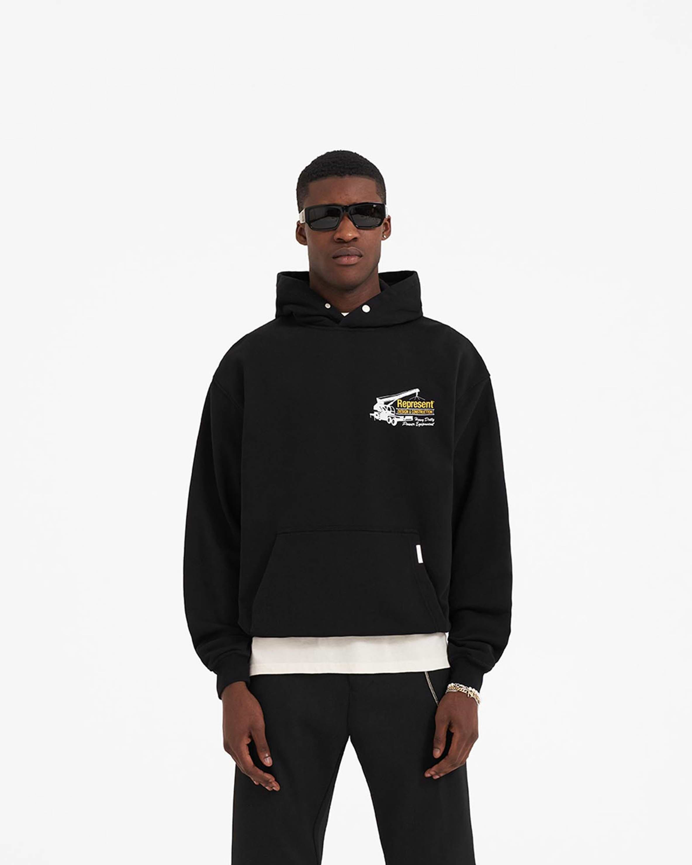 Off white discount construction hoodie