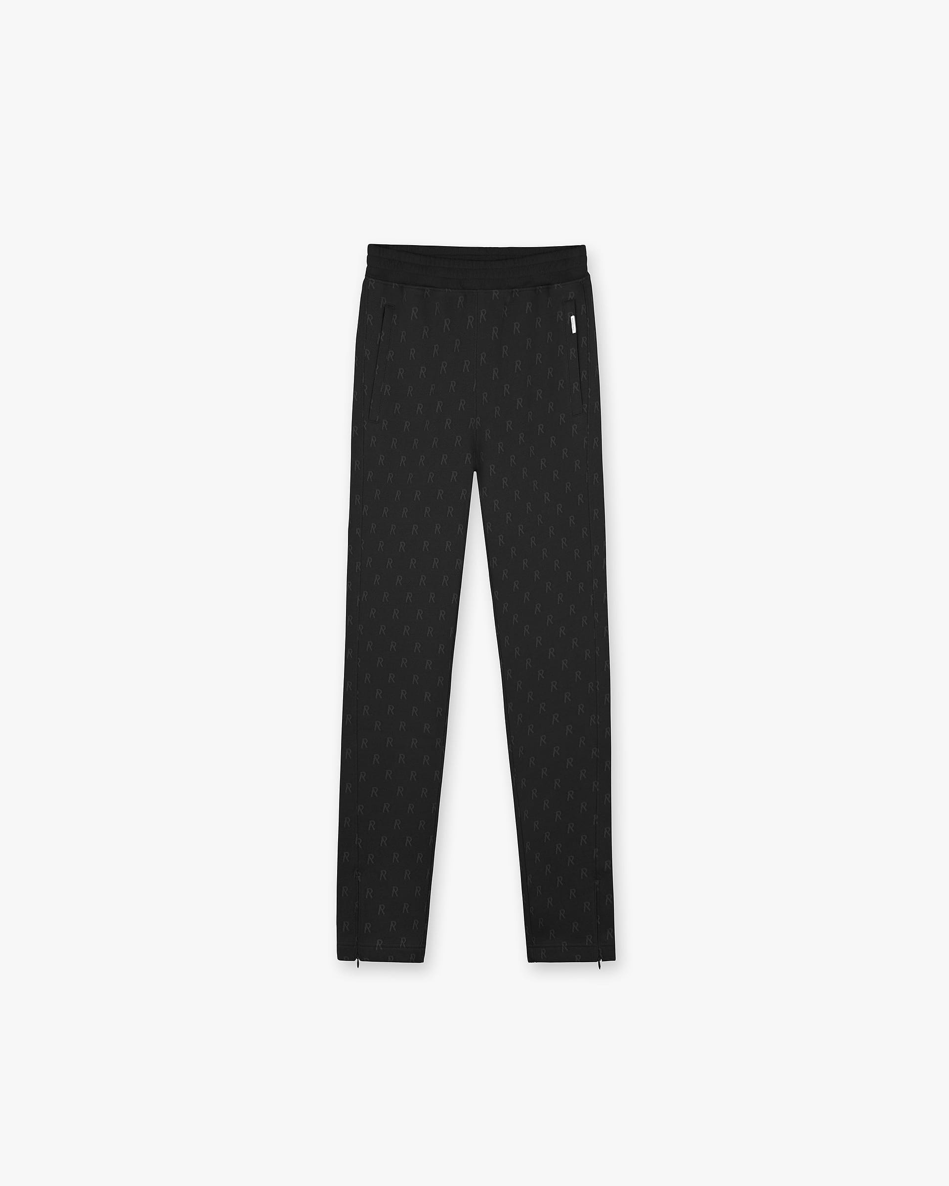 Intarsia Initial Sweatpant | Off Black Pants FW22 | Represent Clo