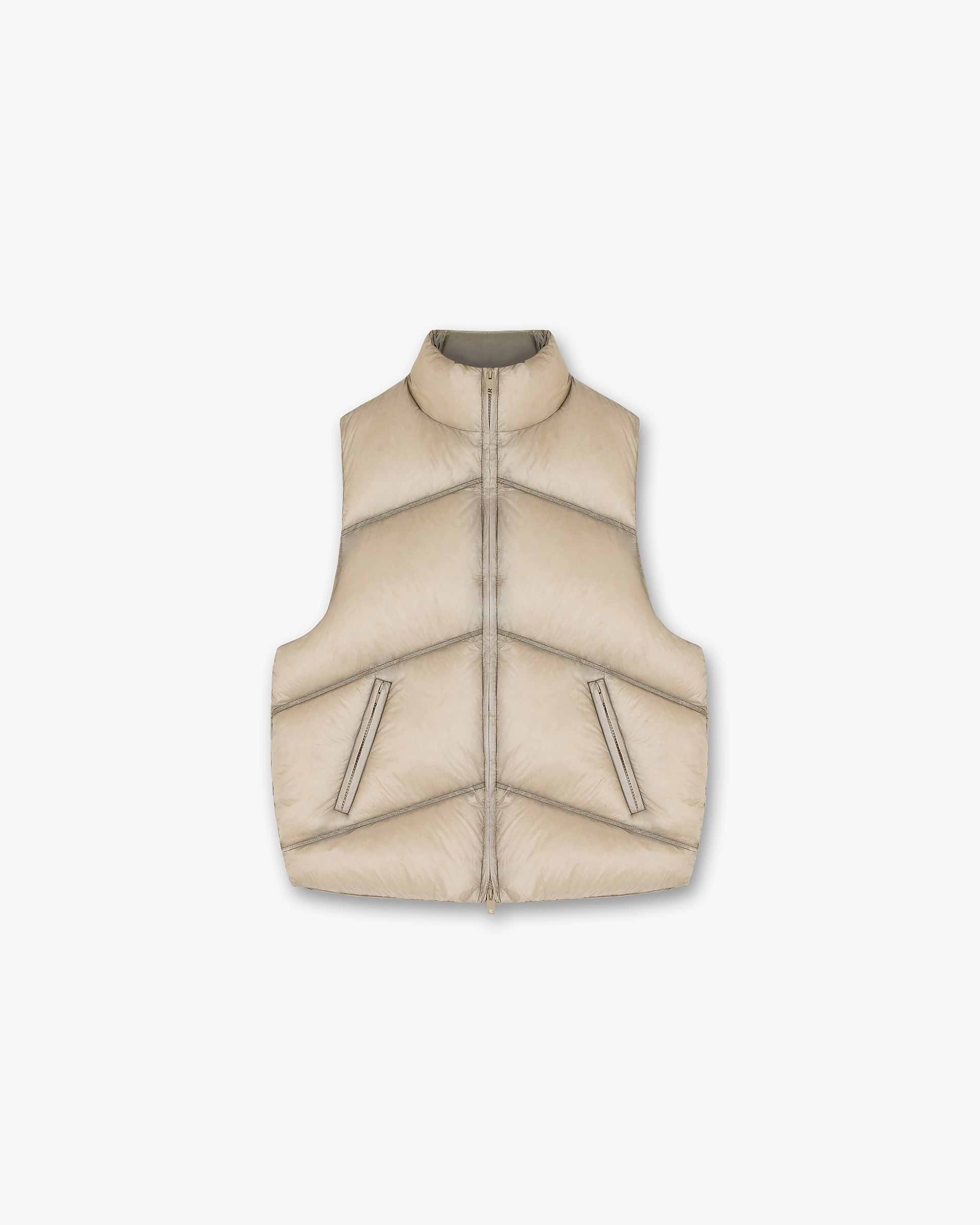 Washed Puffer Gilet | Wheat Outerwear FW22 | Represent Clo