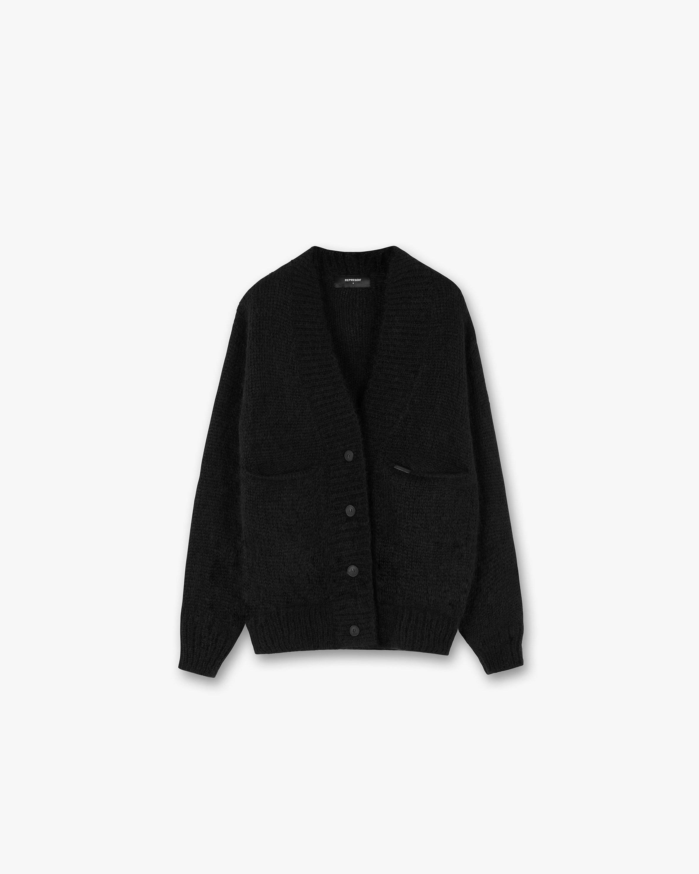Black mohair cardigan store