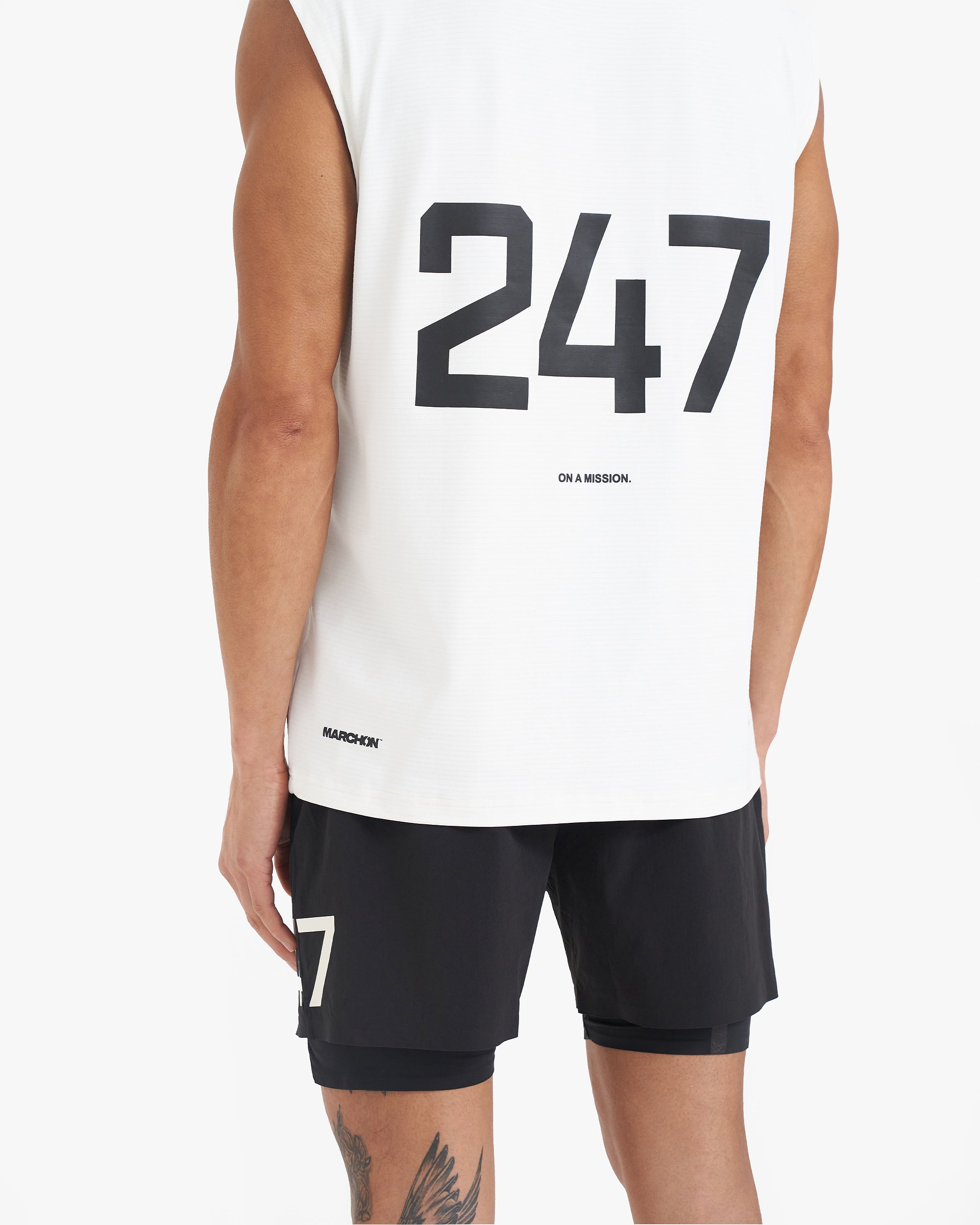 Team 247 Oversized Tank x Marchon - Flat White