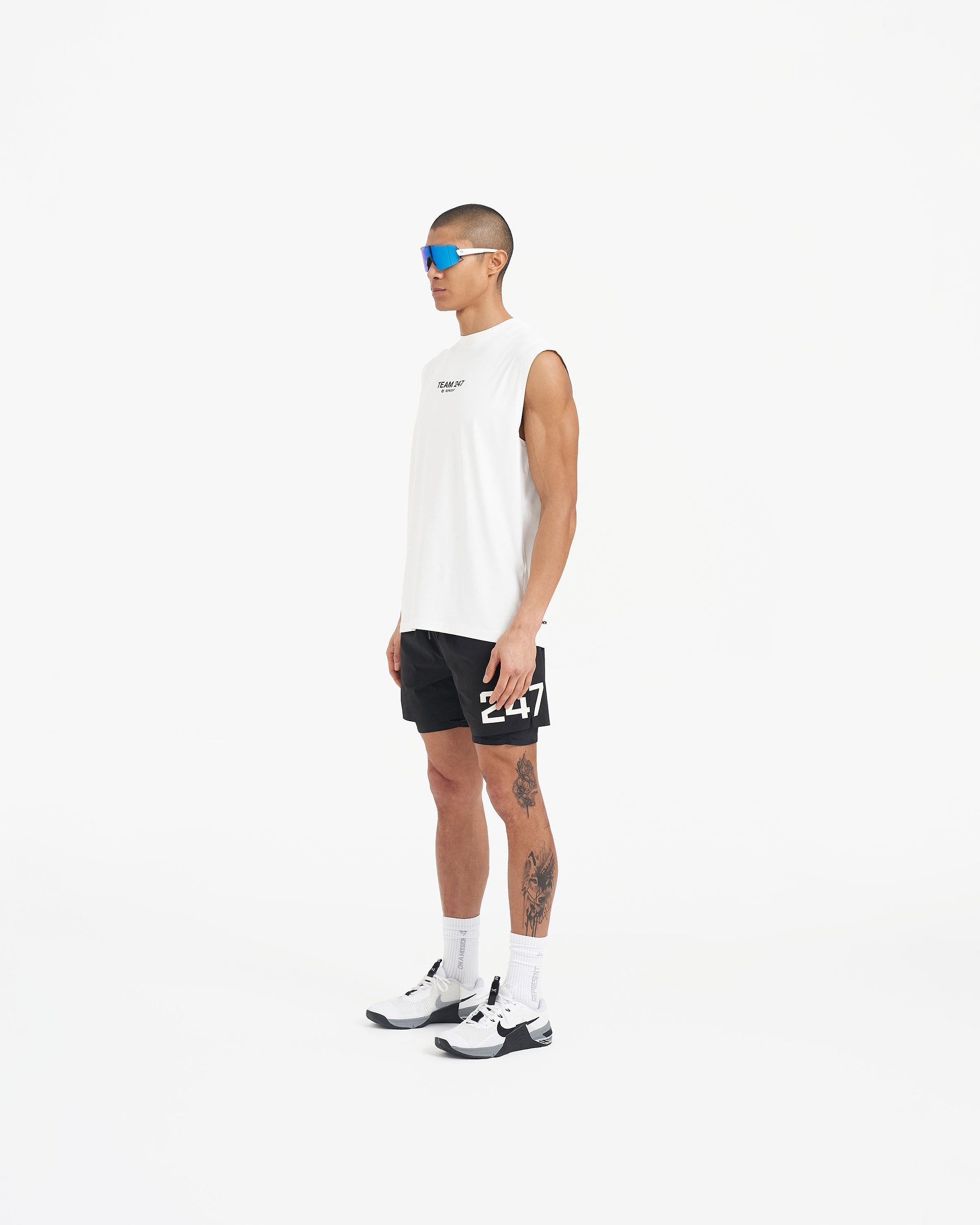 Team 247 Oversized Tank x Marchon - Flat White
