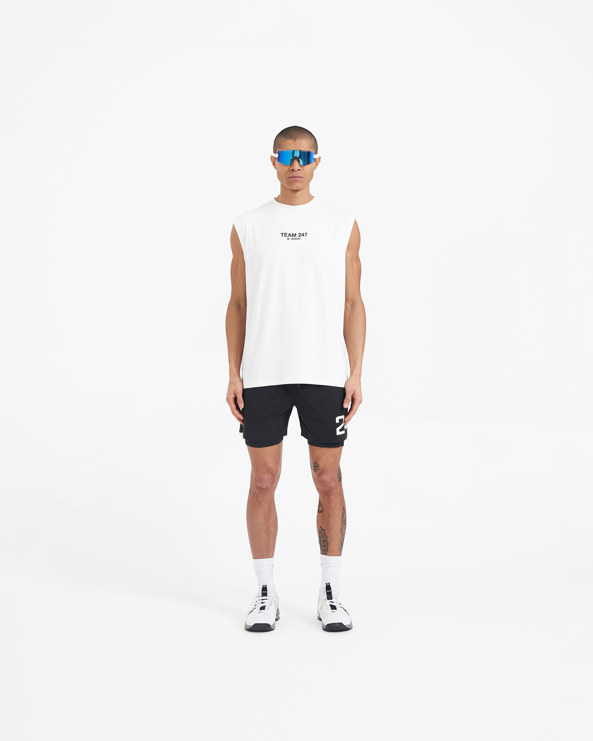 Team 247 Oversized Tank x Marchon - Flat White