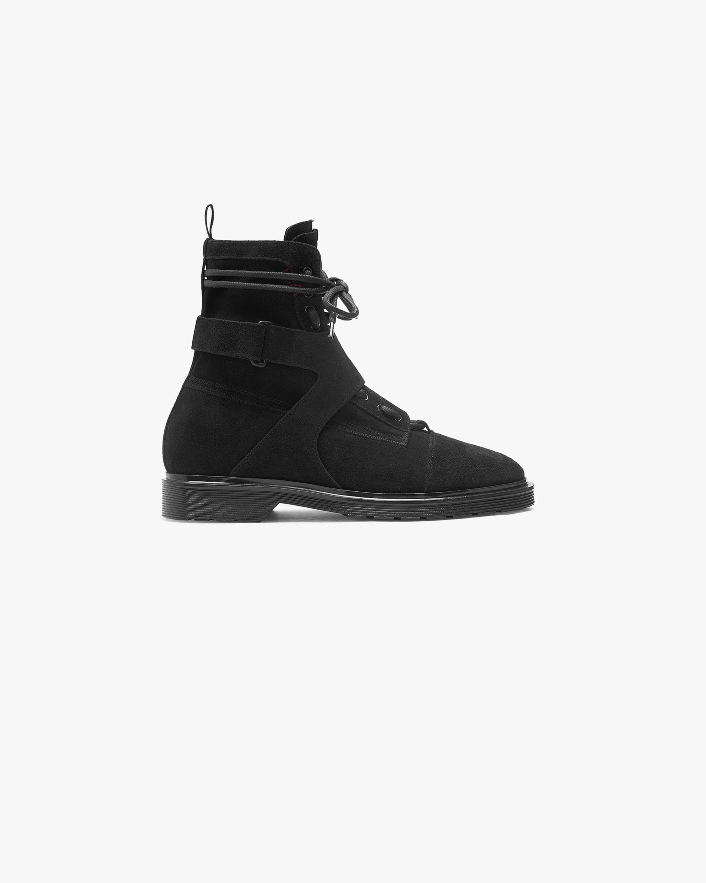 Black suede work boots shop