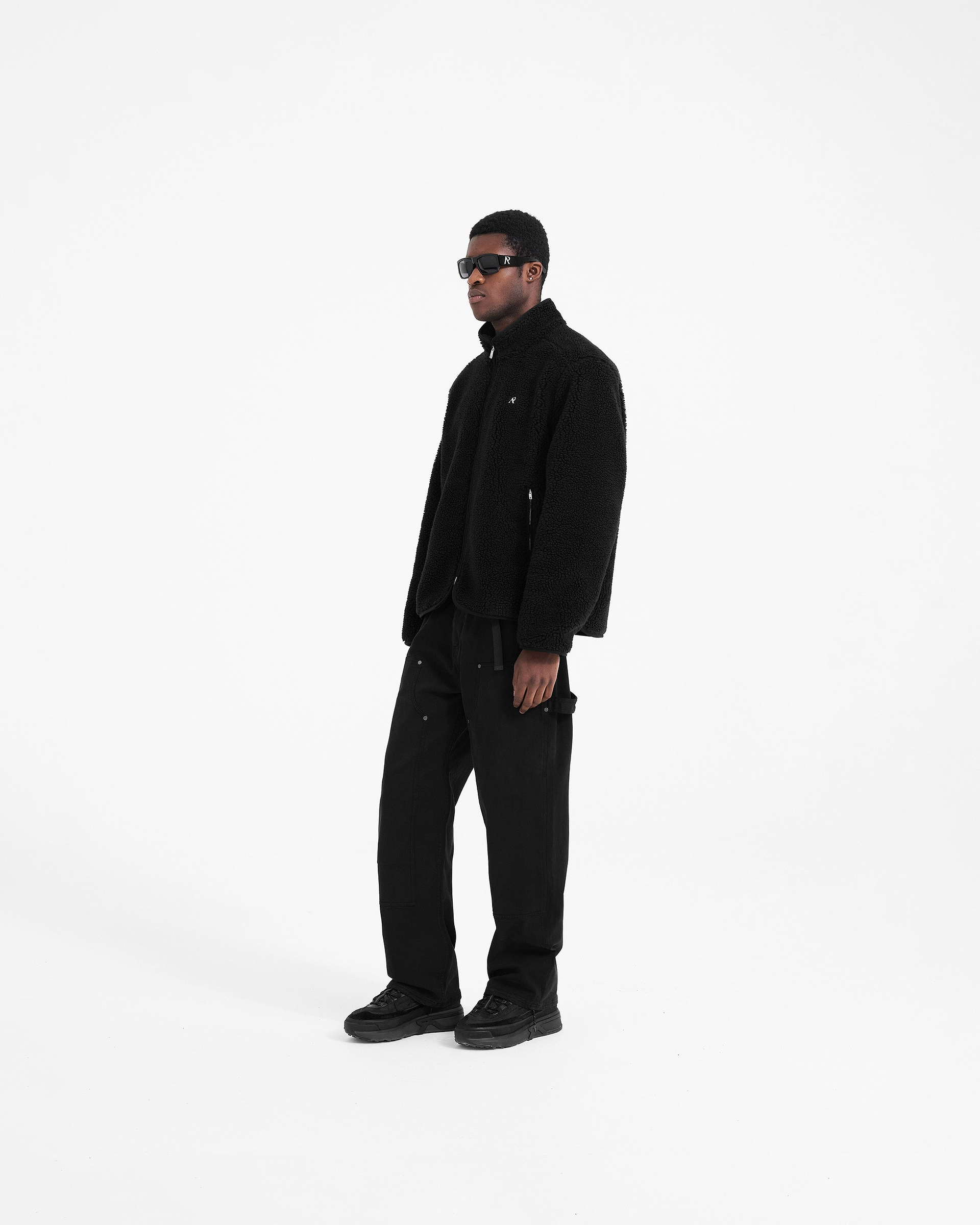 Fleece Zip Through - Black