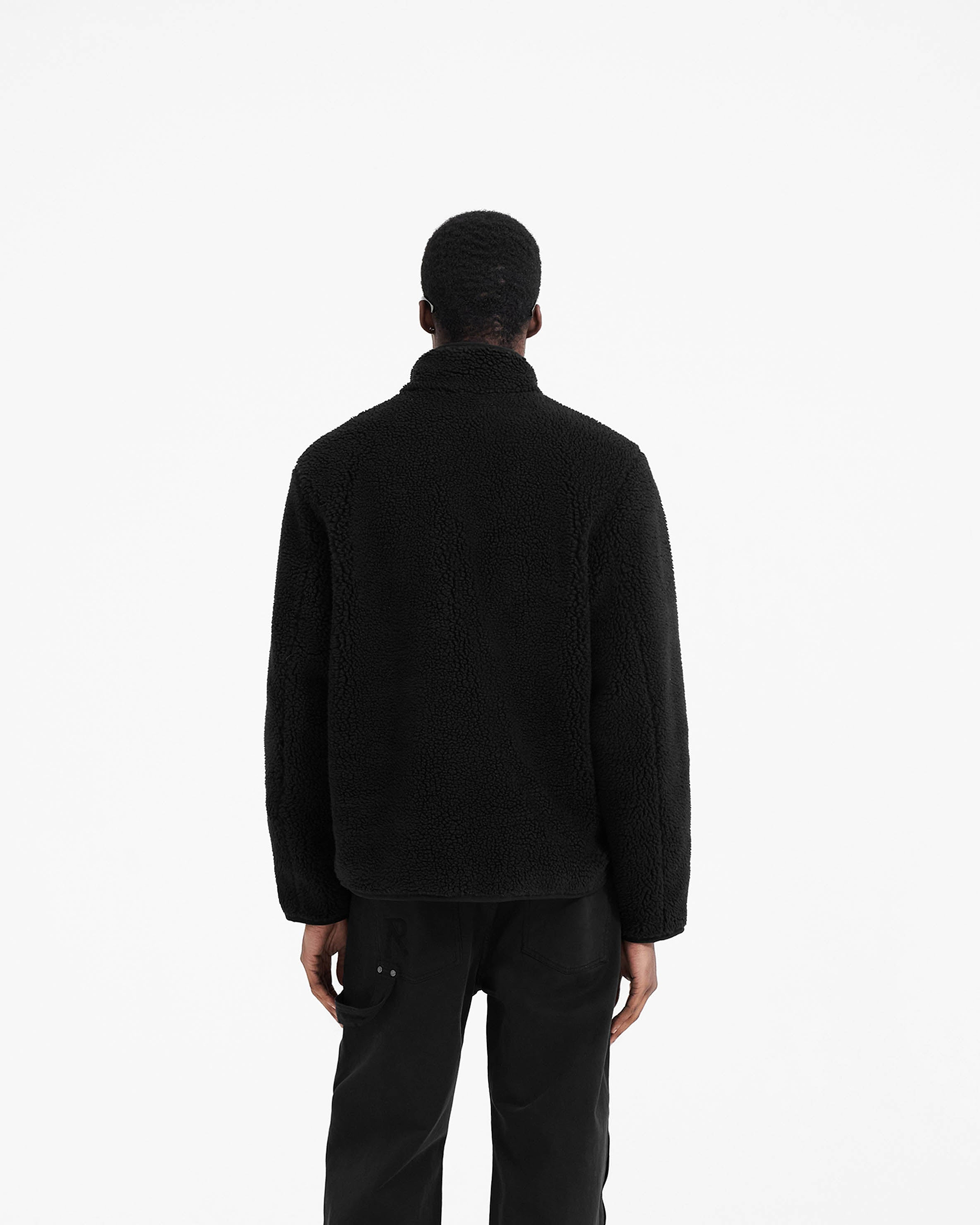 Fleece Zip Through - Black