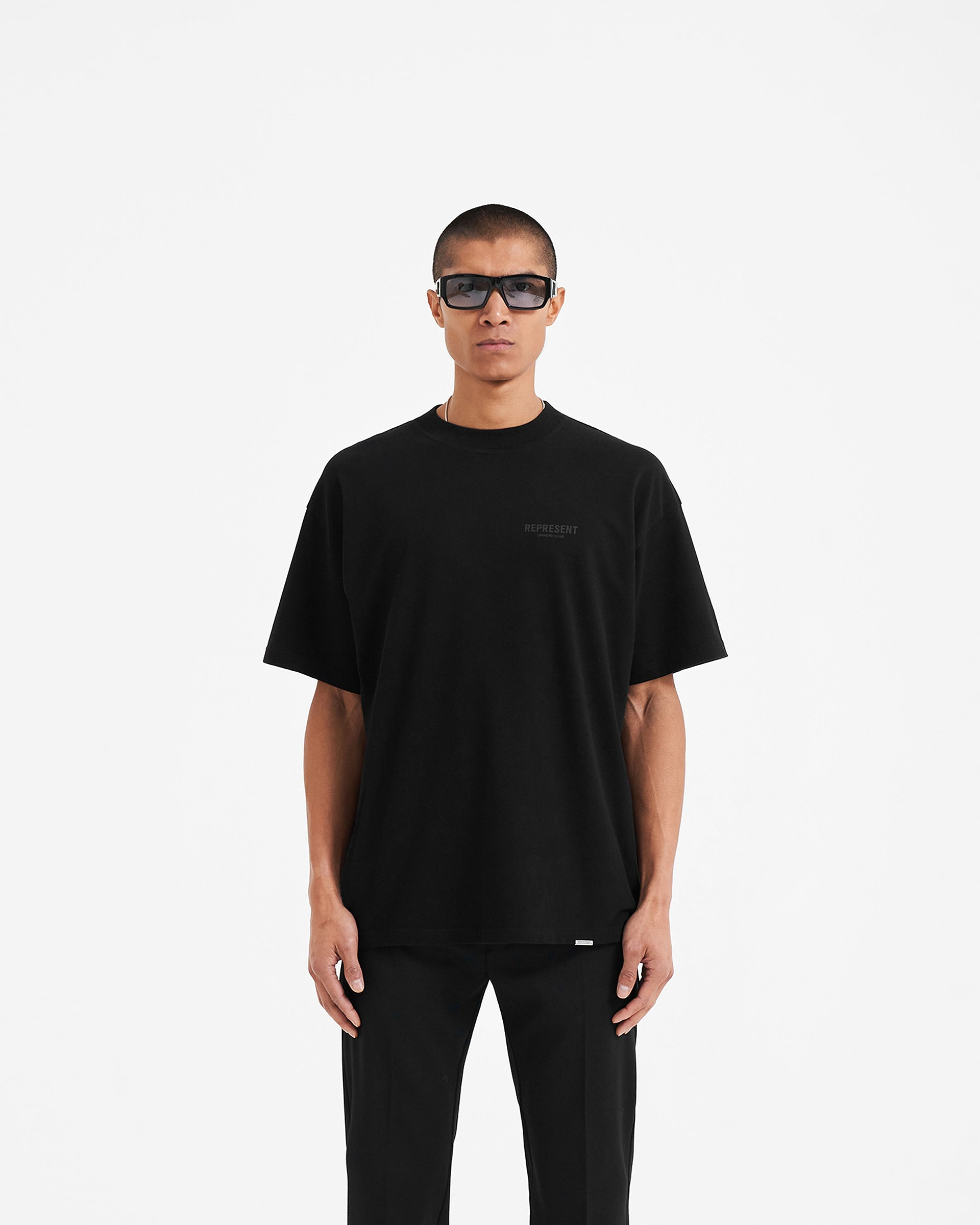 Black Reflective T-Shirt | Owners' Club | REPRESENT CLO