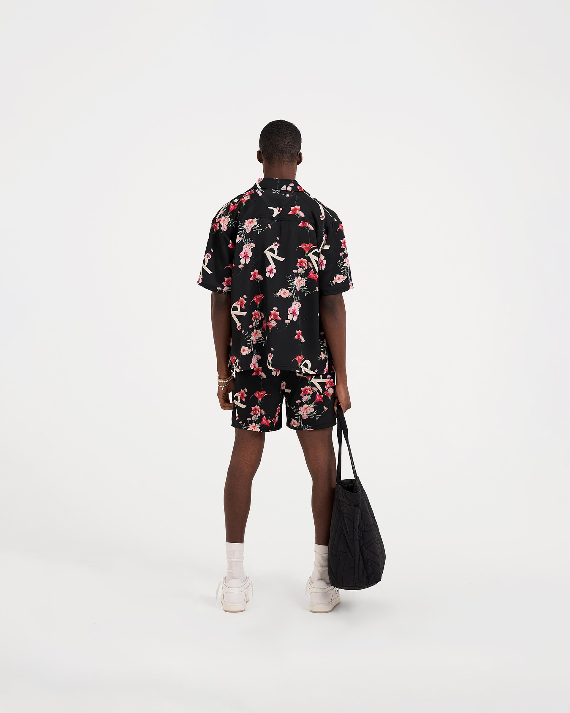 Floral Shorts - Black