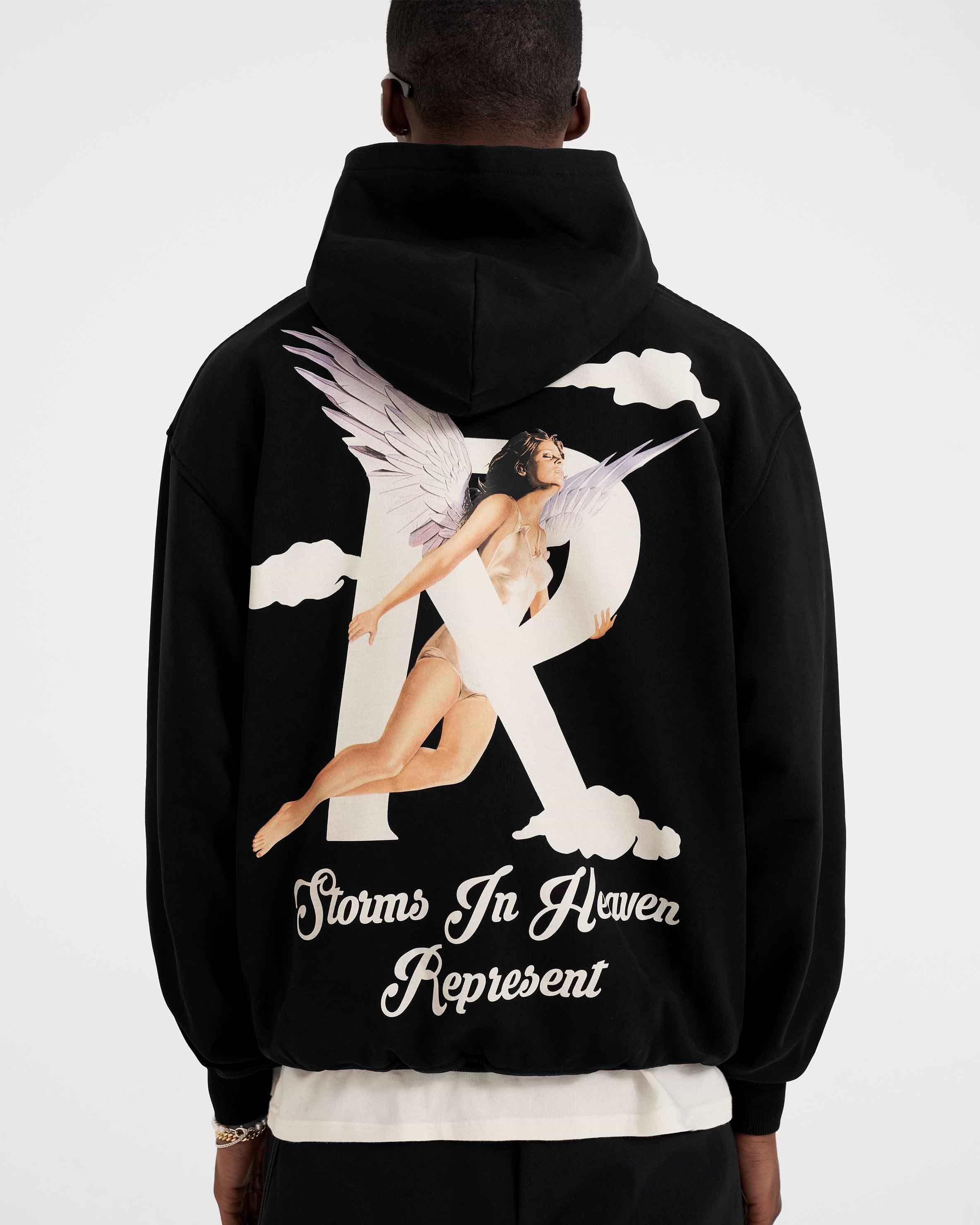 Storms In Heaven Hoodie | Black | REPRESENT CLO