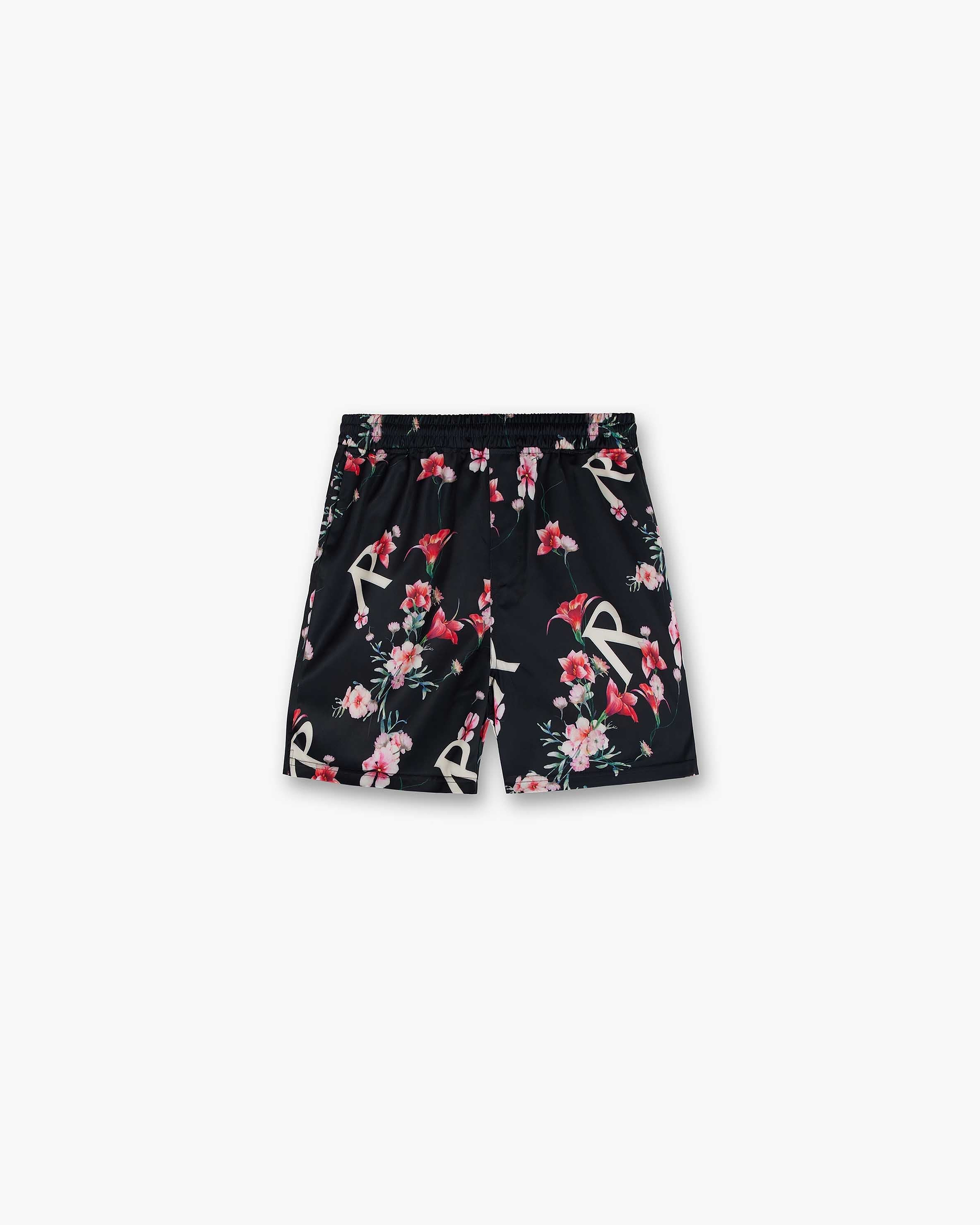 Floral Shorts - Black