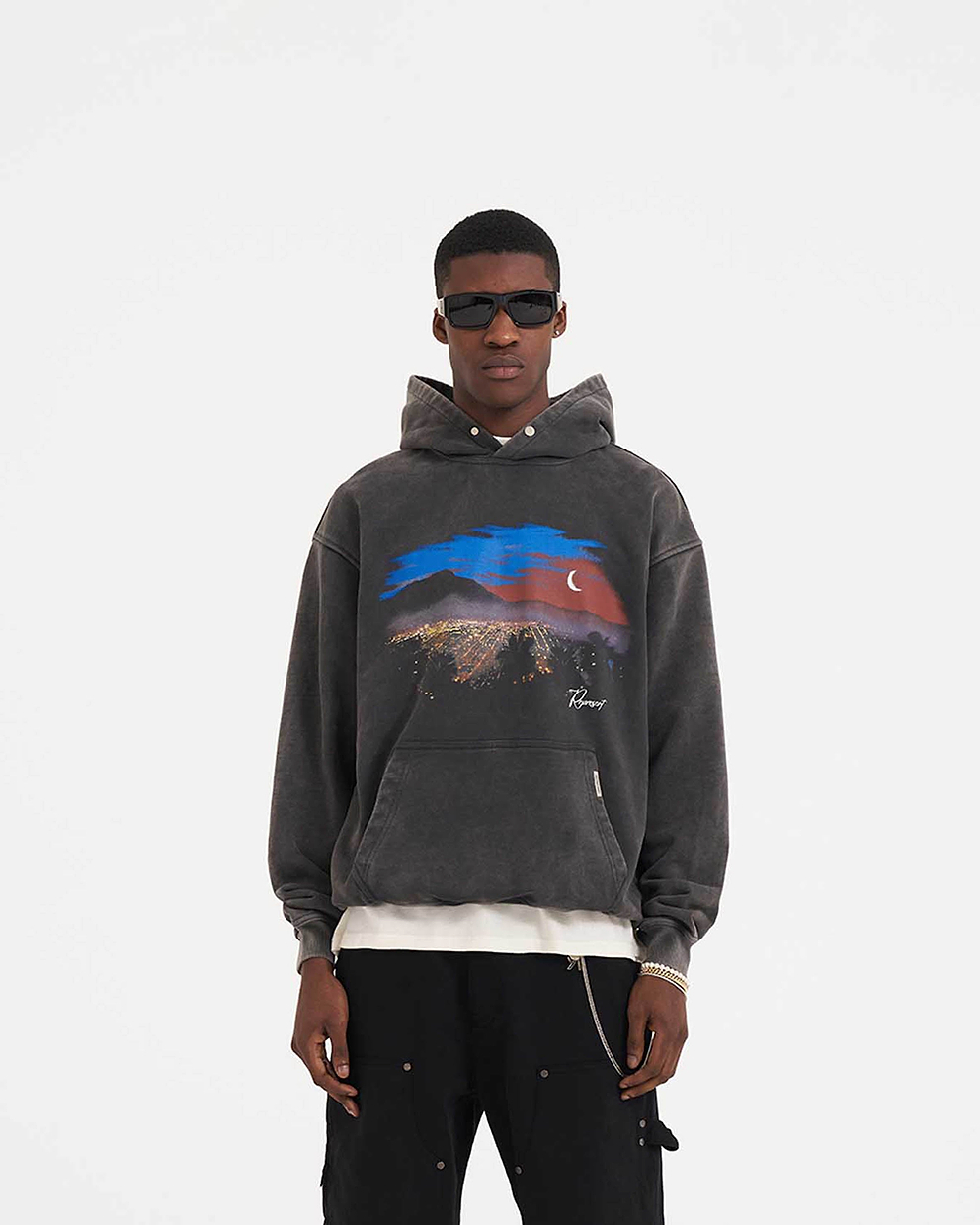 Graphic Bee Patched Hoodie - Men - Ready-to-Wear