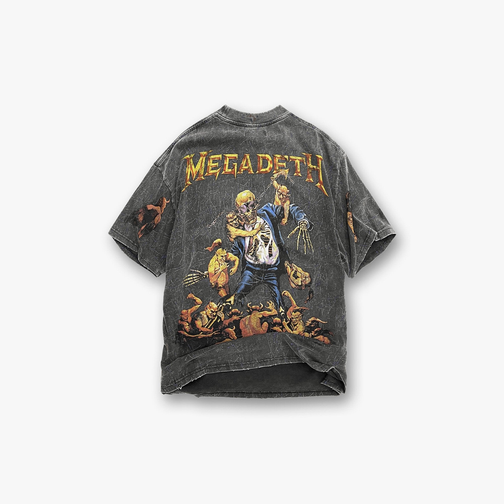Represent X Megadethª Vic Goes To Hell T-Shirt - Vintage Grey